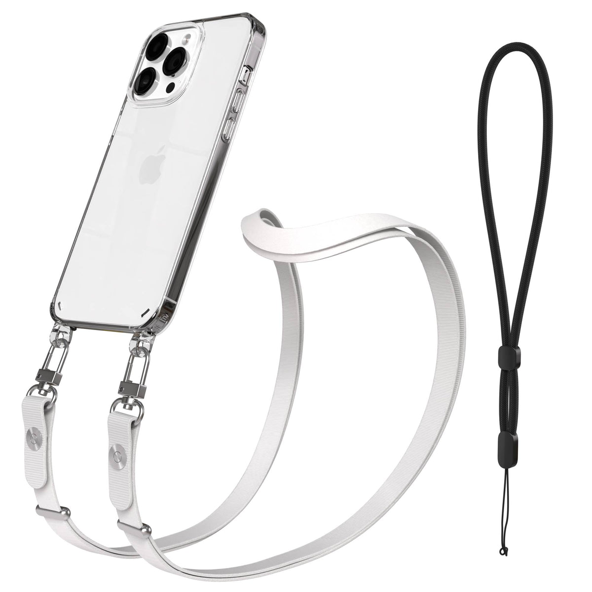iPhone 14 Pro Max Schutzhülle mit magnetisch verstellbarem Crossbody Umhängeband