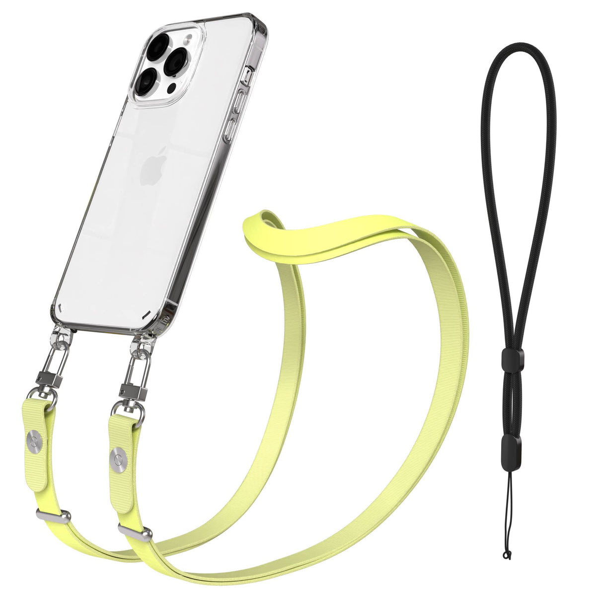 iPhone 14 Pro Max Schutzhülle mit magnetisch verstellbarem Crossbody Umhängeband