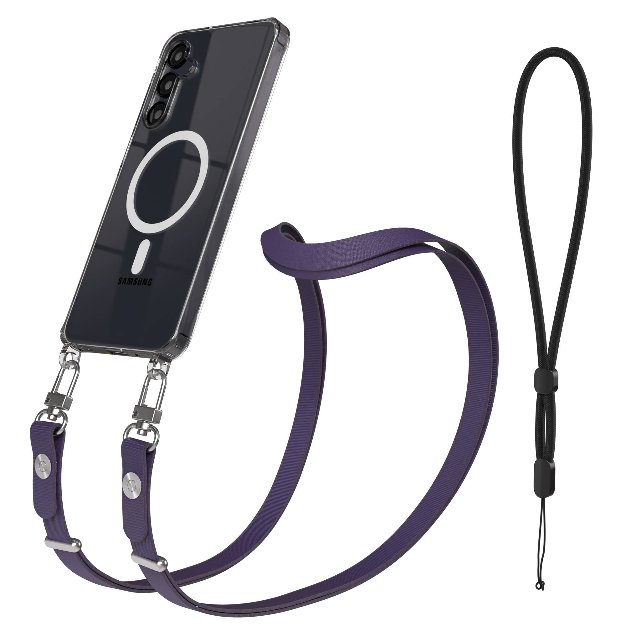 Samsung Galaxy A16 MagSafe Hülle mit magnetischer Crossbody Handykette im Set