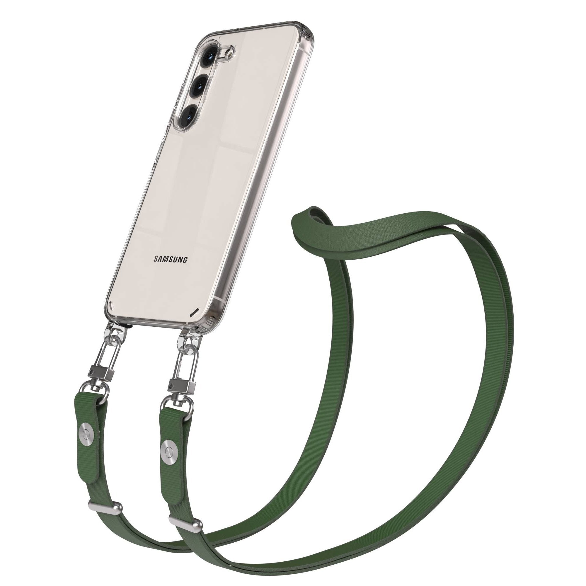 Samsung Galaxy S23 Schutzhülle mit magnetisch verstellbarem Crossbody-Umhängeband