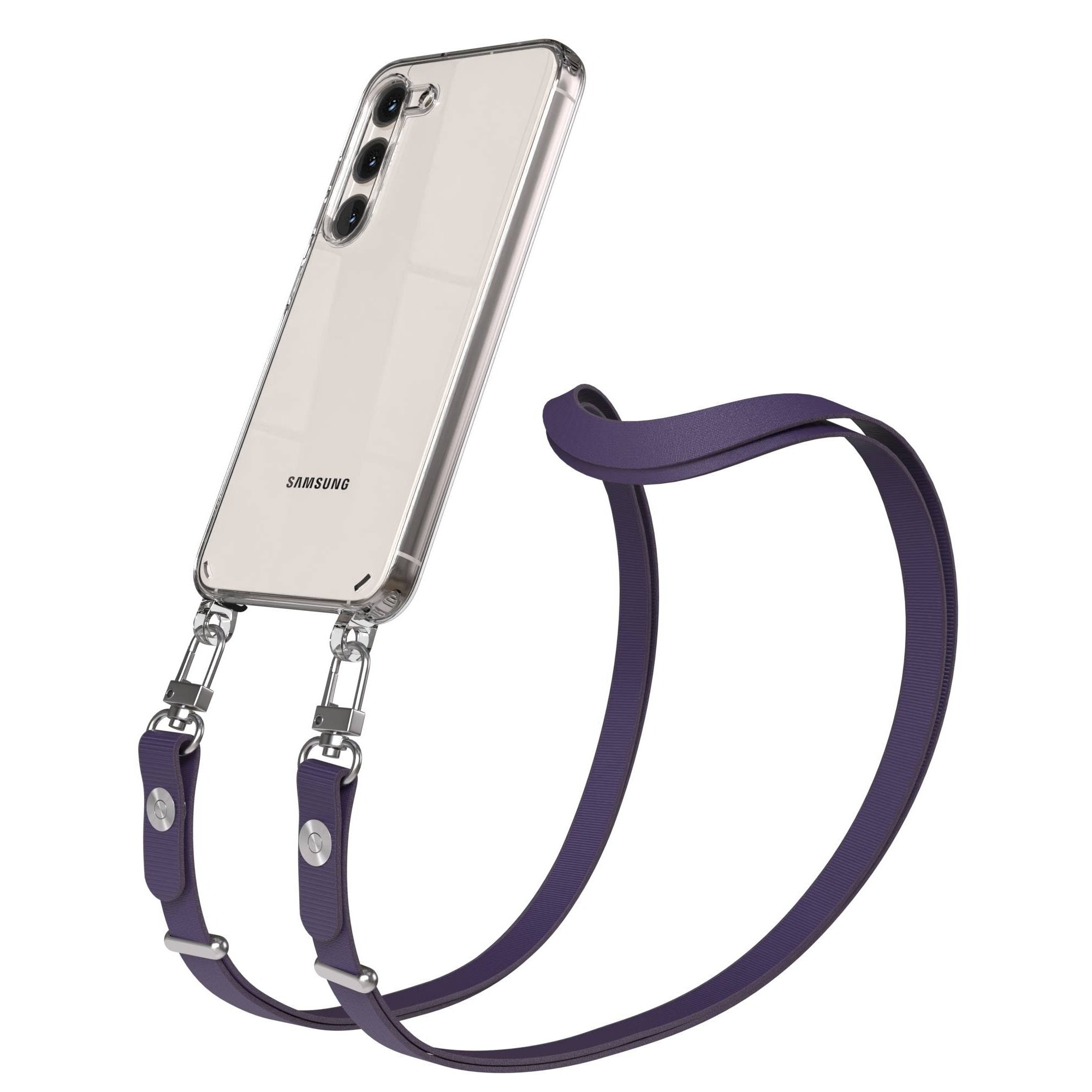 Samsung Galaxy S23 Schutzhülle mit magnetisch verstellbarem Crossbody-Umhängeband