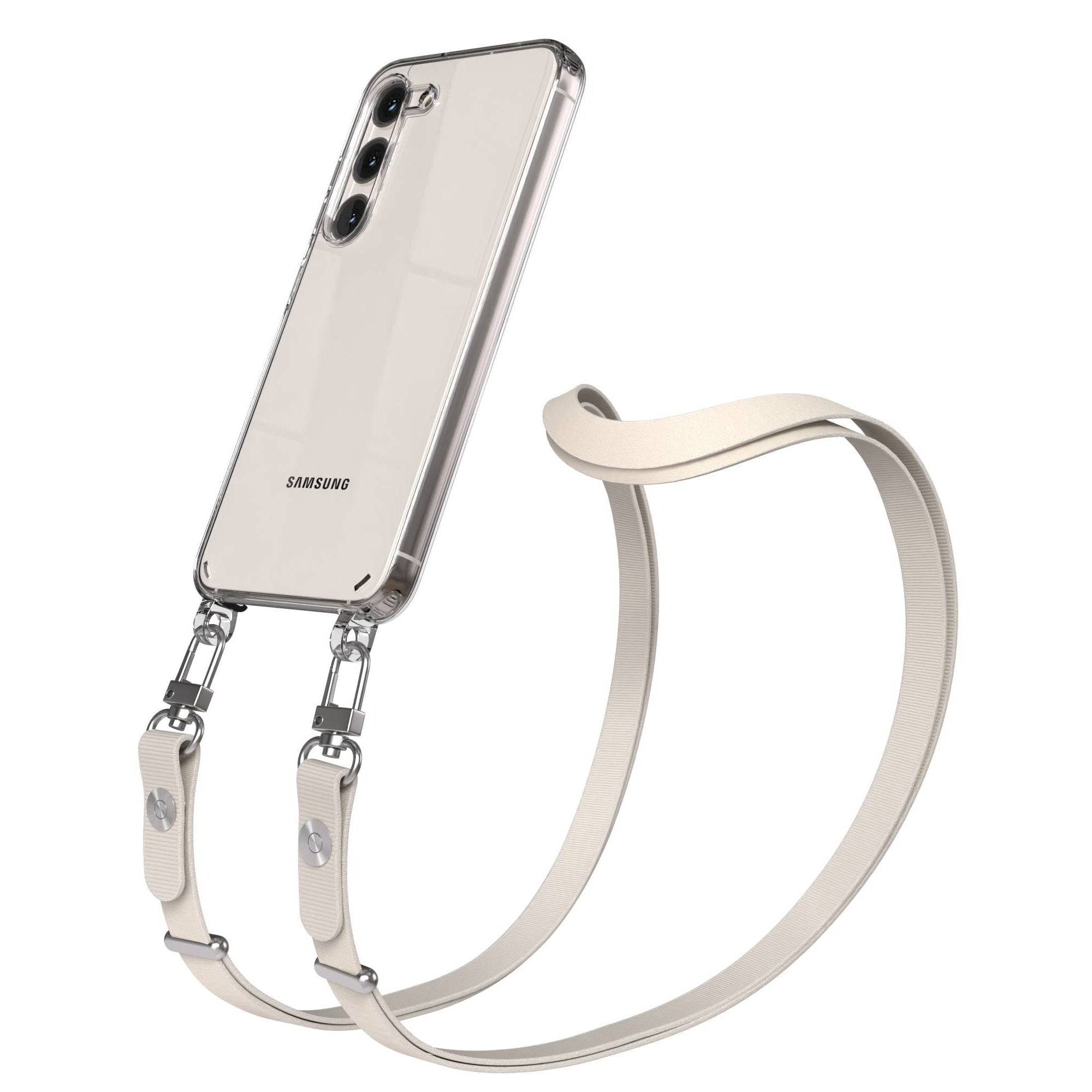 Samsung Galaxy S23 Schutzhülle mit magnetisch verstellbarem Crossbody-Umhängeband