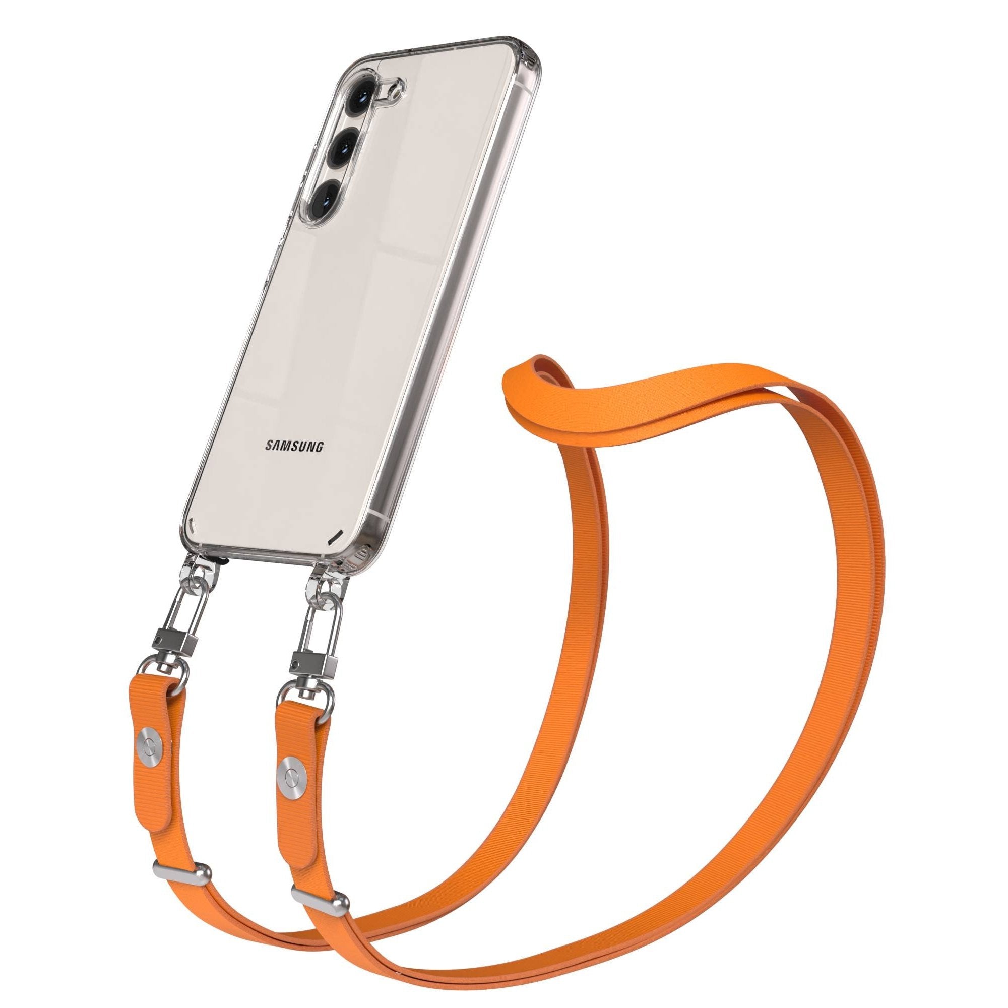 Samsung Galaxy S23 Schutzhülle mit magnetisch verstellbarem Crossbody-Umhängeband