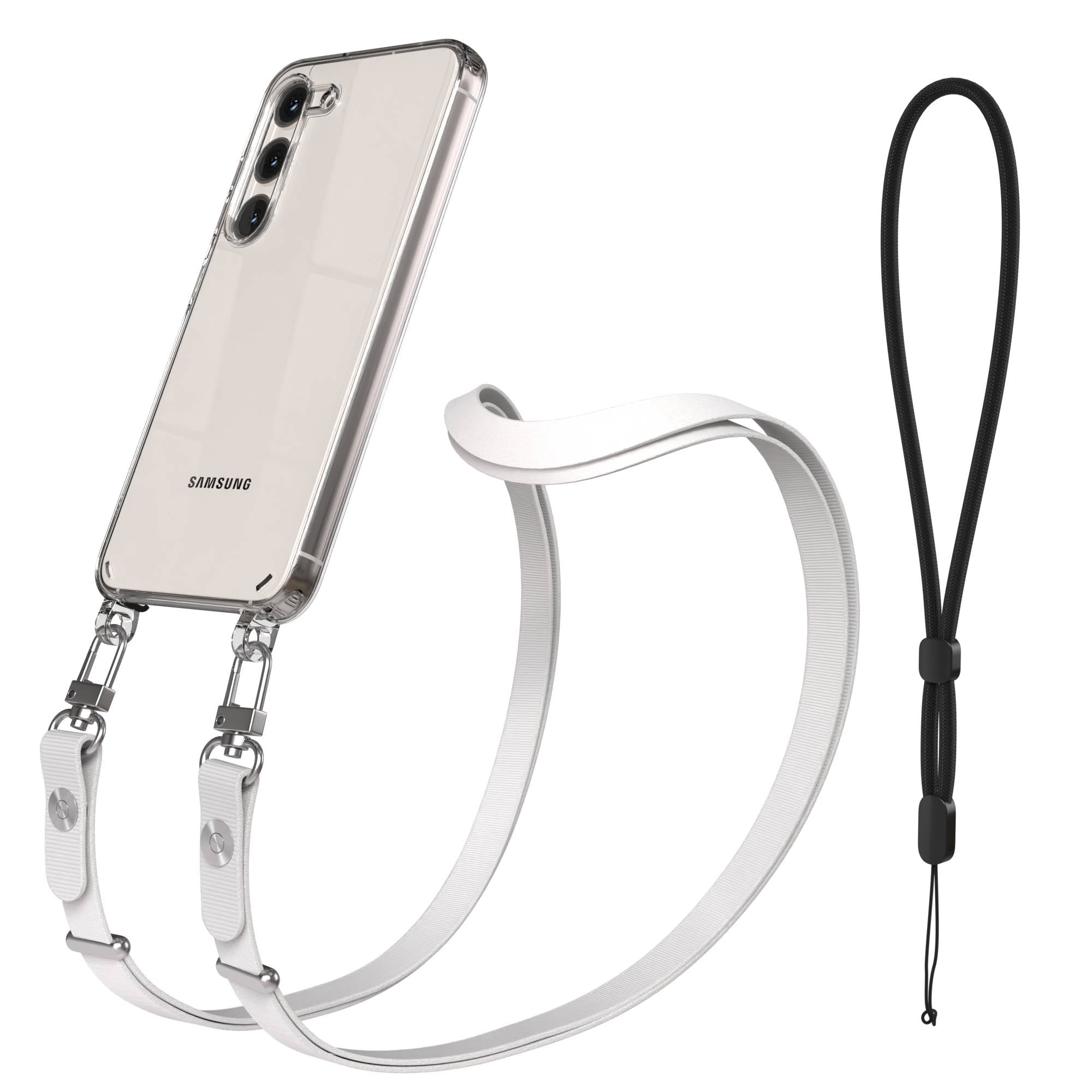Samsung Galaxy S23 Schutzhülle mit magnetisch verstellbarem Crossbody-Umhängeband