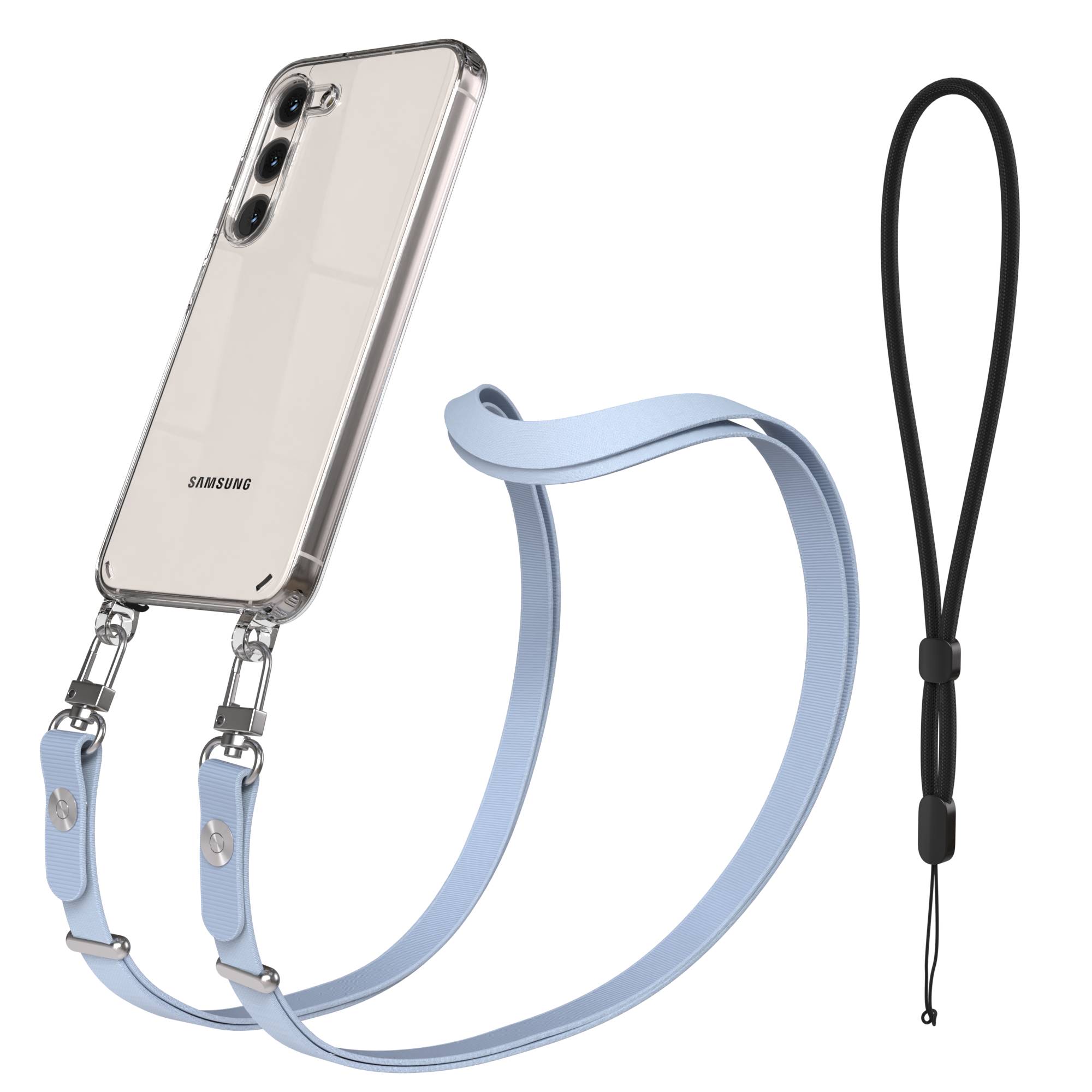 Samsung Galaxy S23 Schutzhülle mit magnetisch verstellbarem Crossbody-Umhängeband
