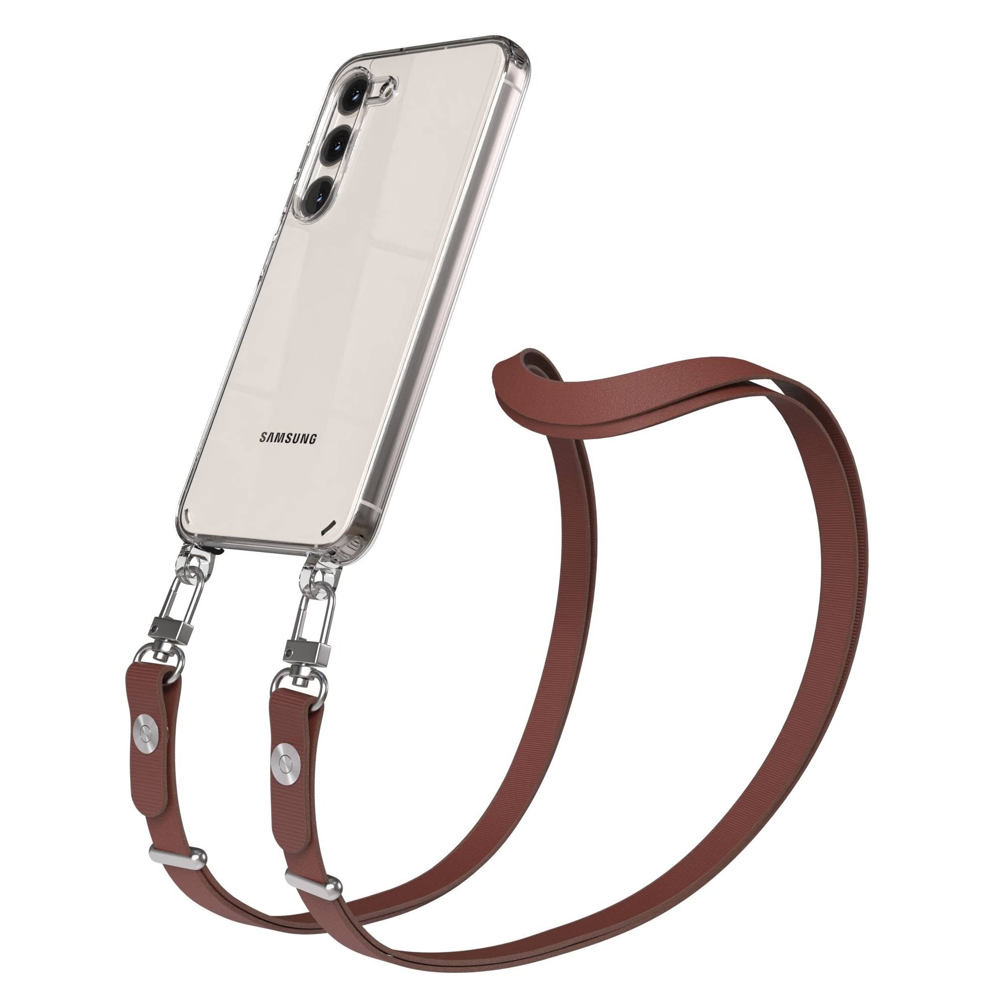 Samsung Galaxy S23 Schutzhülle mit magnetisch verstellbarem Crossbody-Umhängeband