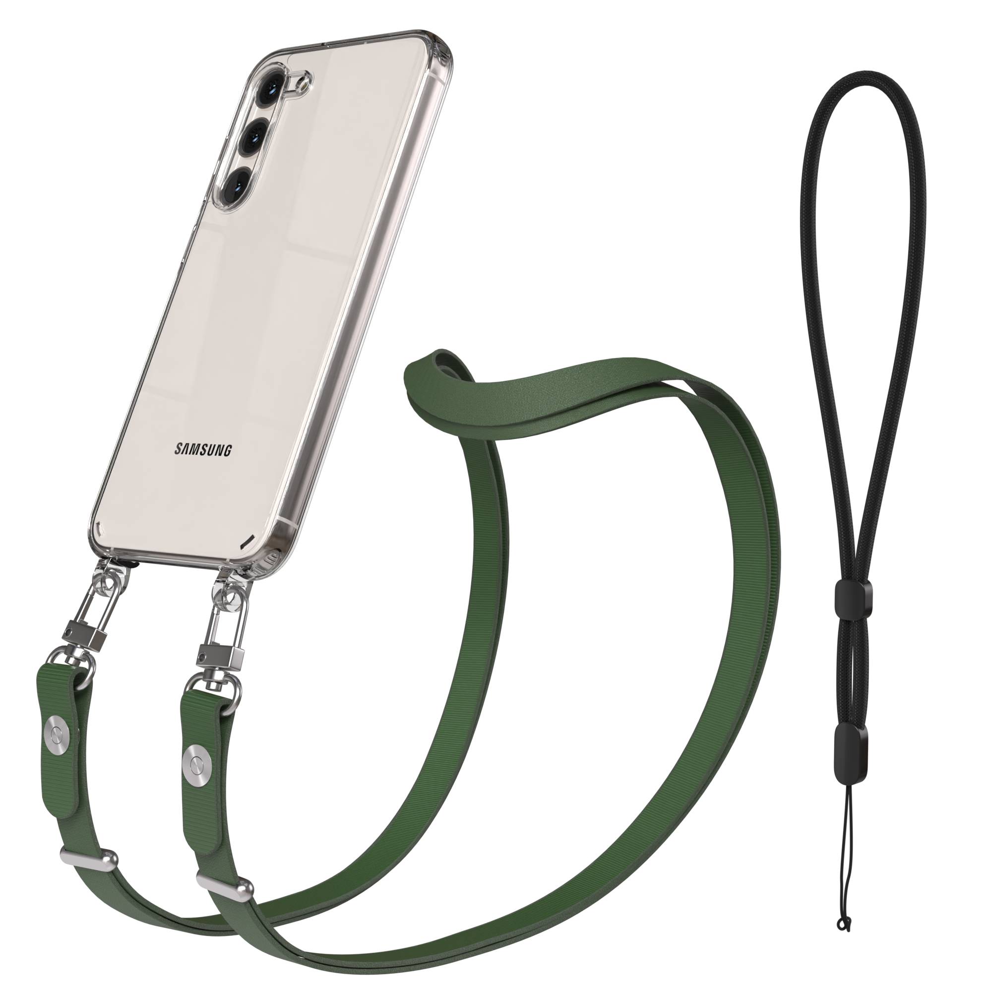 Samsung Galaxy S23 Plus Schutzhülle mit magnetisch verstellbarem Crossbody-Umhängeband