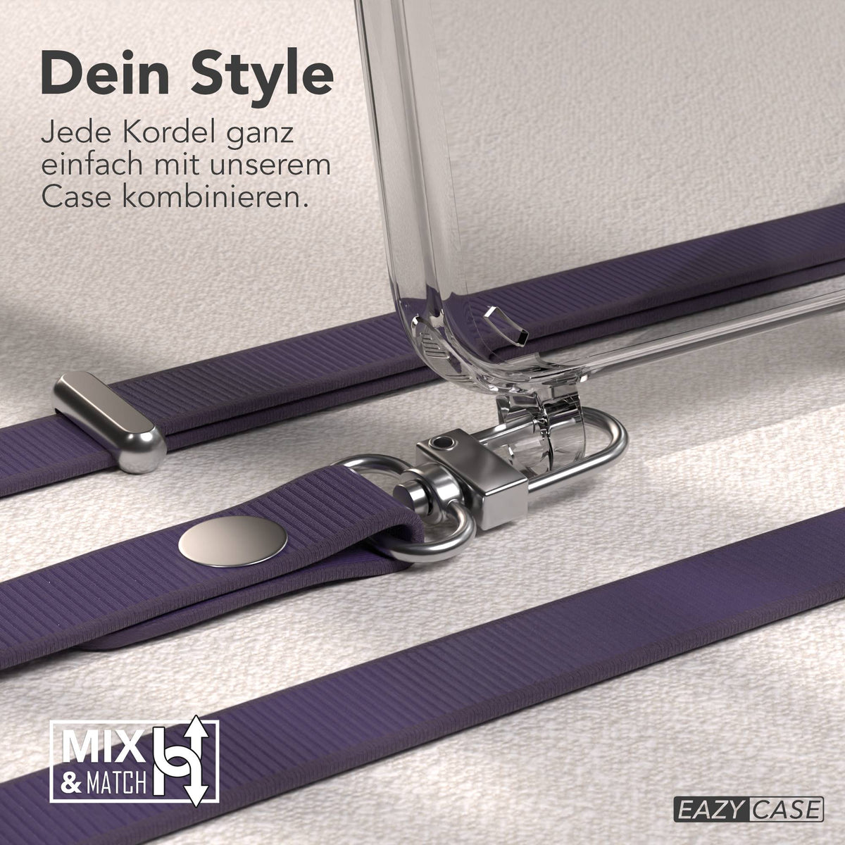 Samsung Galaxy S23 Plus Schutzhülle mit magnetisch verstellbarem Crossbody-Umhängeband