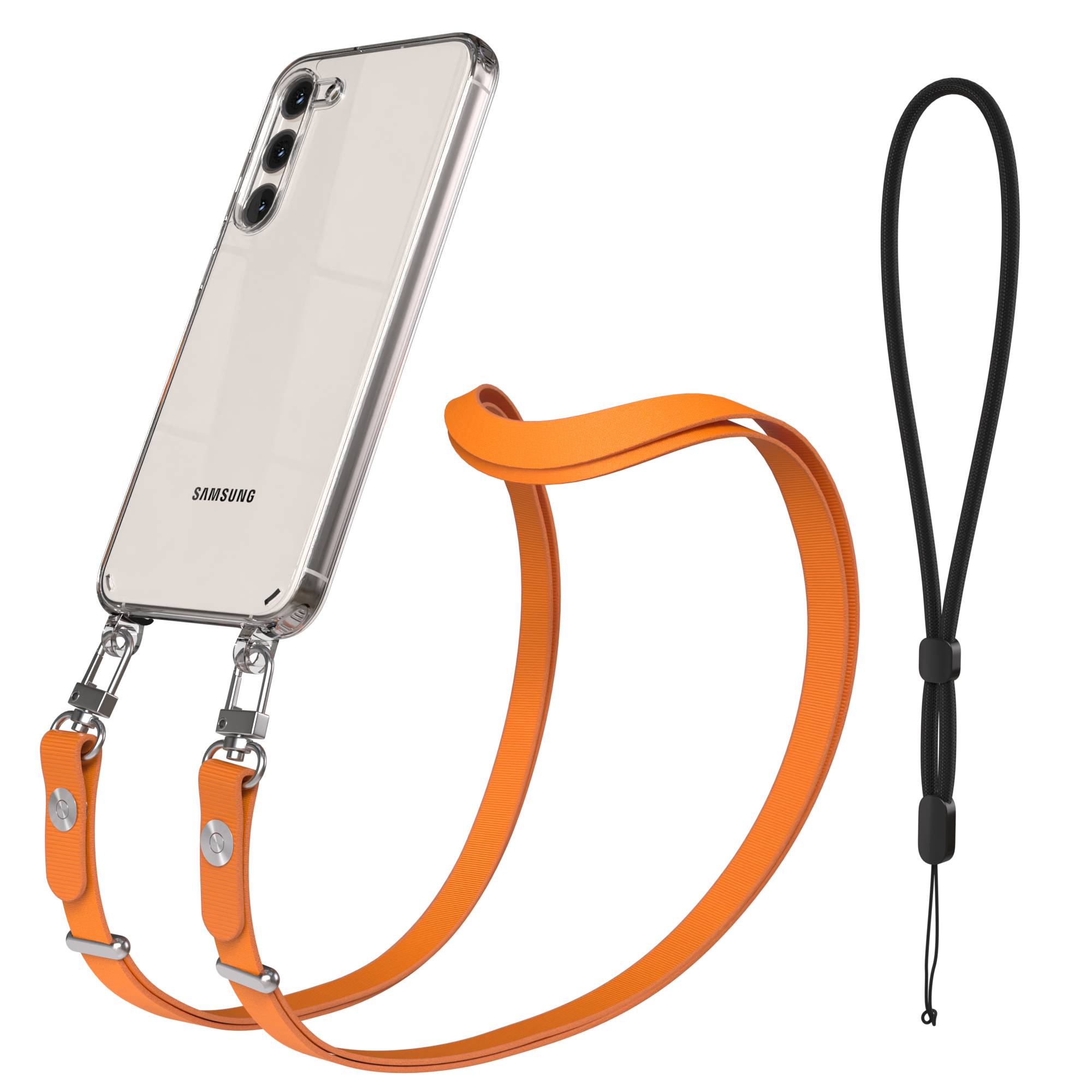 Samsung Galaxy S23 Plus Schutzhülle mit magnetisch verstellbarem Crossbody-Umhängeband