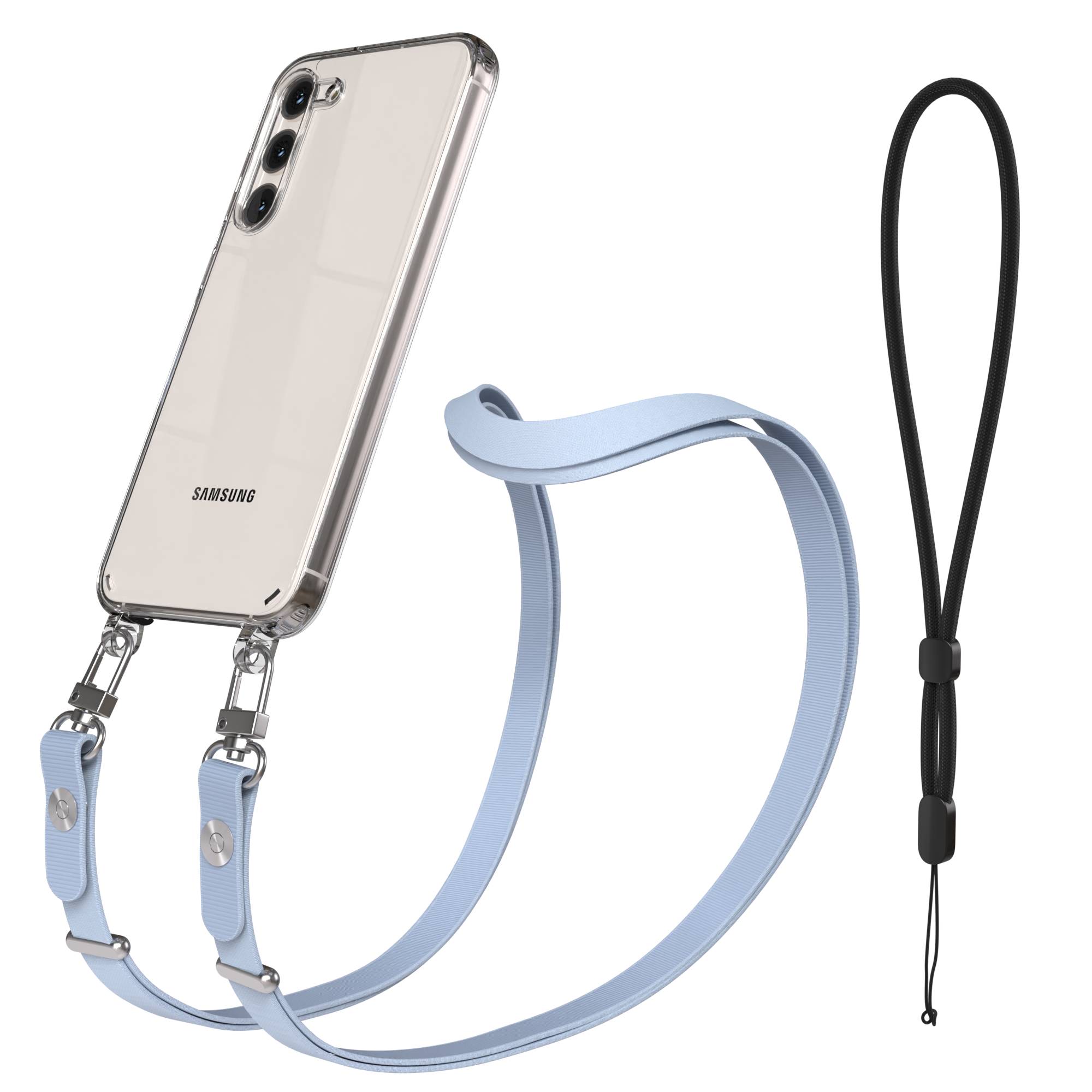 Samsung Galaxy S23 Plus Schutzhülle mit magnetisch verstellbarem Crossbody-Umhängeband