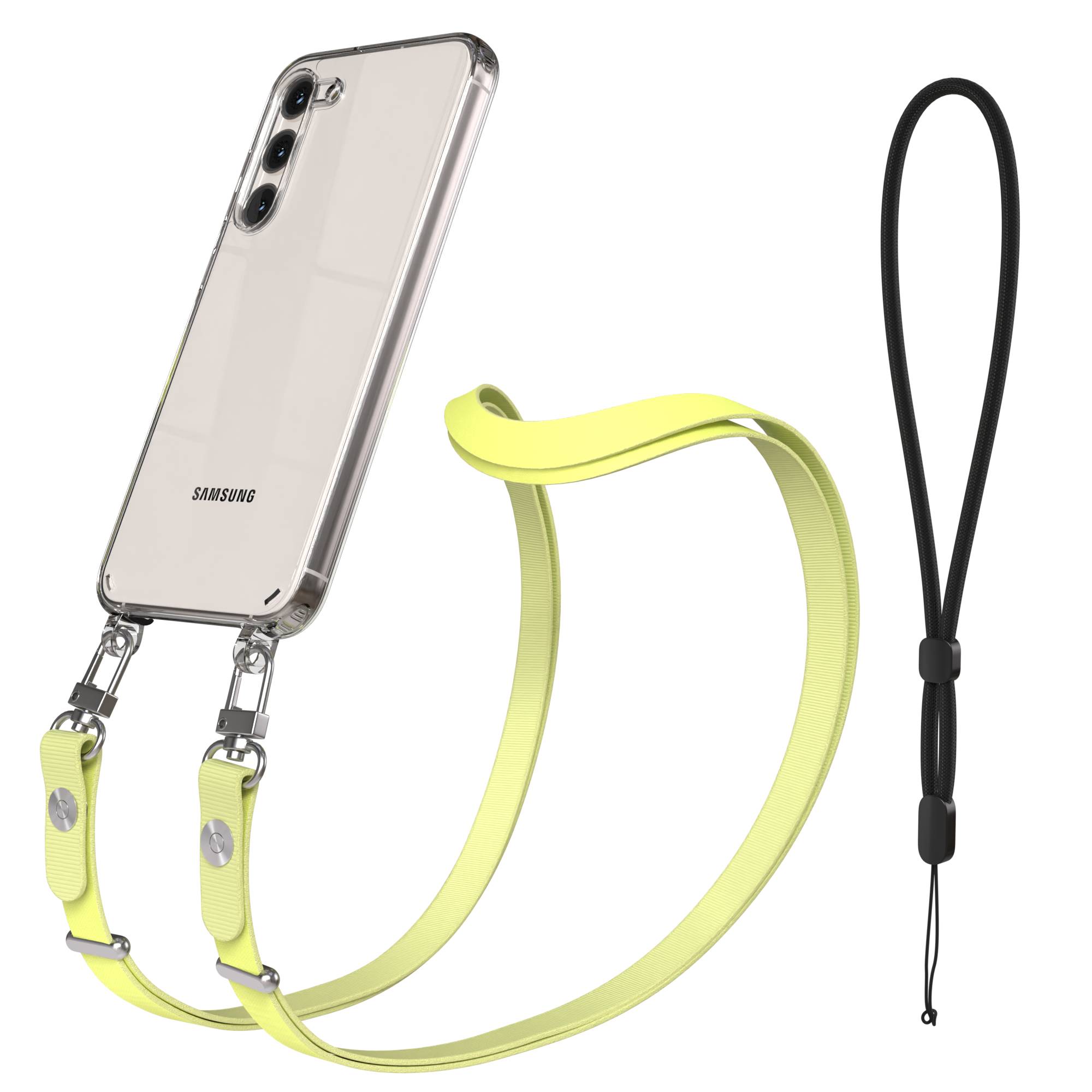 Samsung Galaxy S23 Plus Schutzhülle mit magnetisch verstellbarem Crossbody-Umhängeband