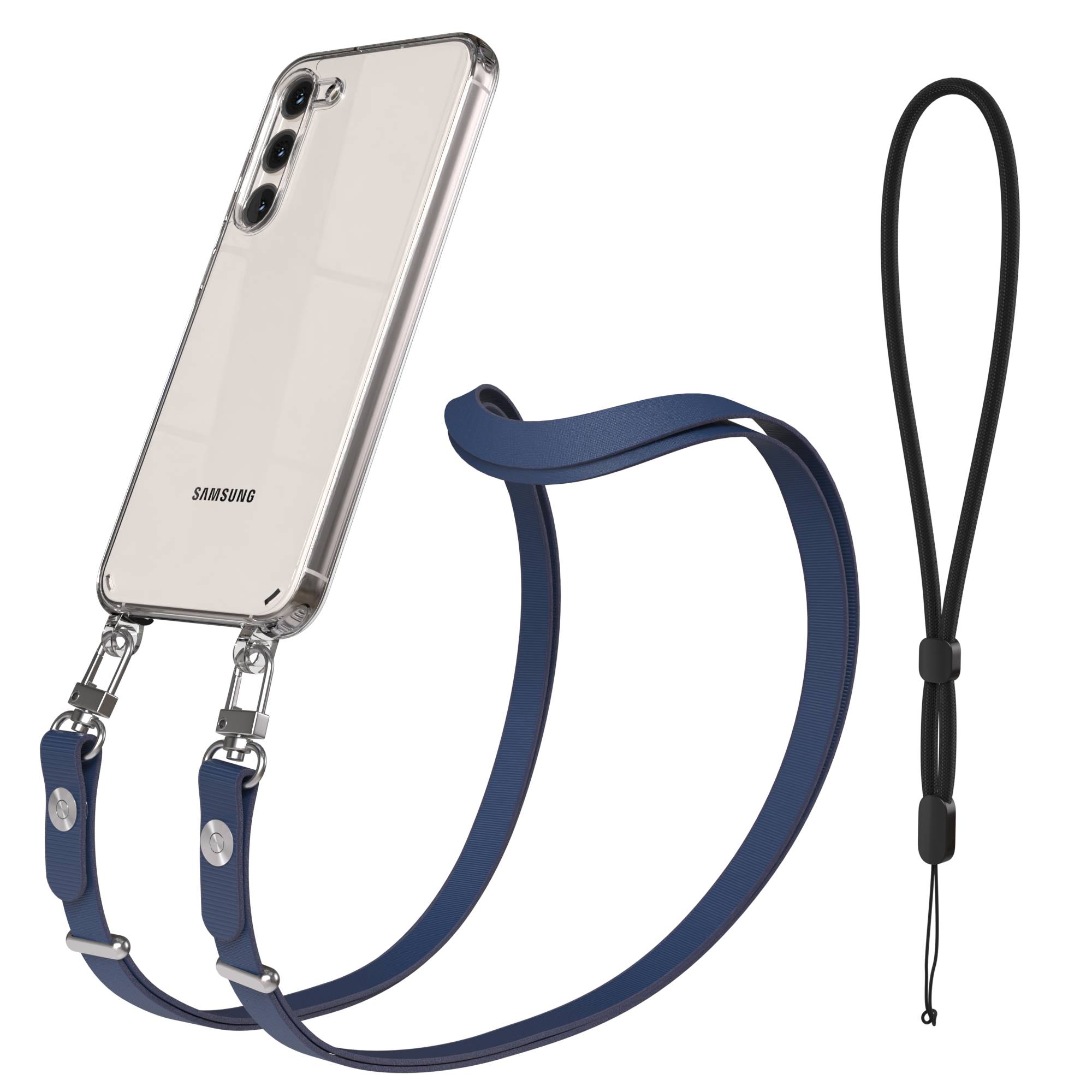 Samsung Galaxy S23 Plus Schutzhülle mit magnetisch verstellbarem Crossbody-Umhängeband