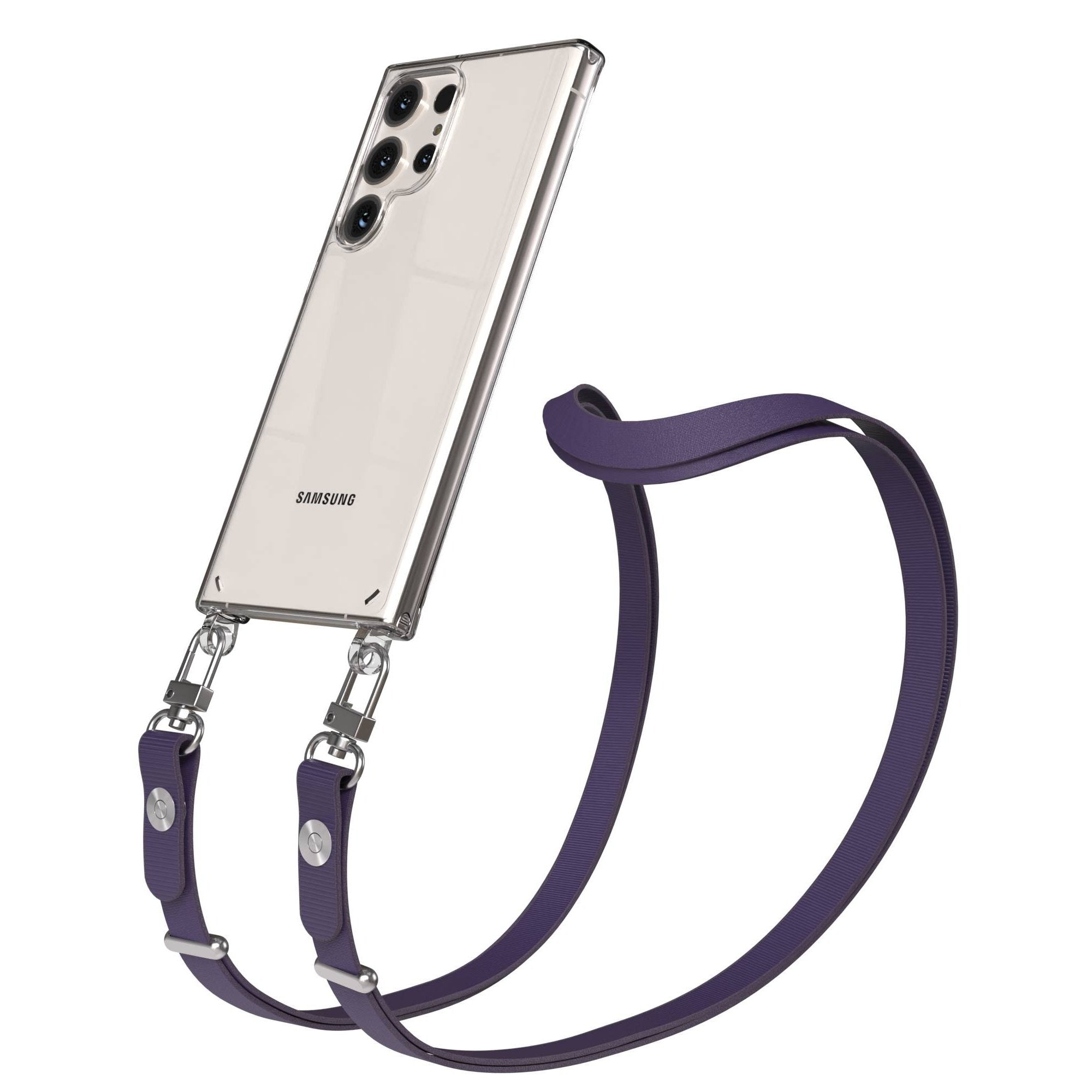 Samsung Galaxy S23 Ultra Schutzhülle mit magnetisch verstellbarem Crossbody-Umhängeband