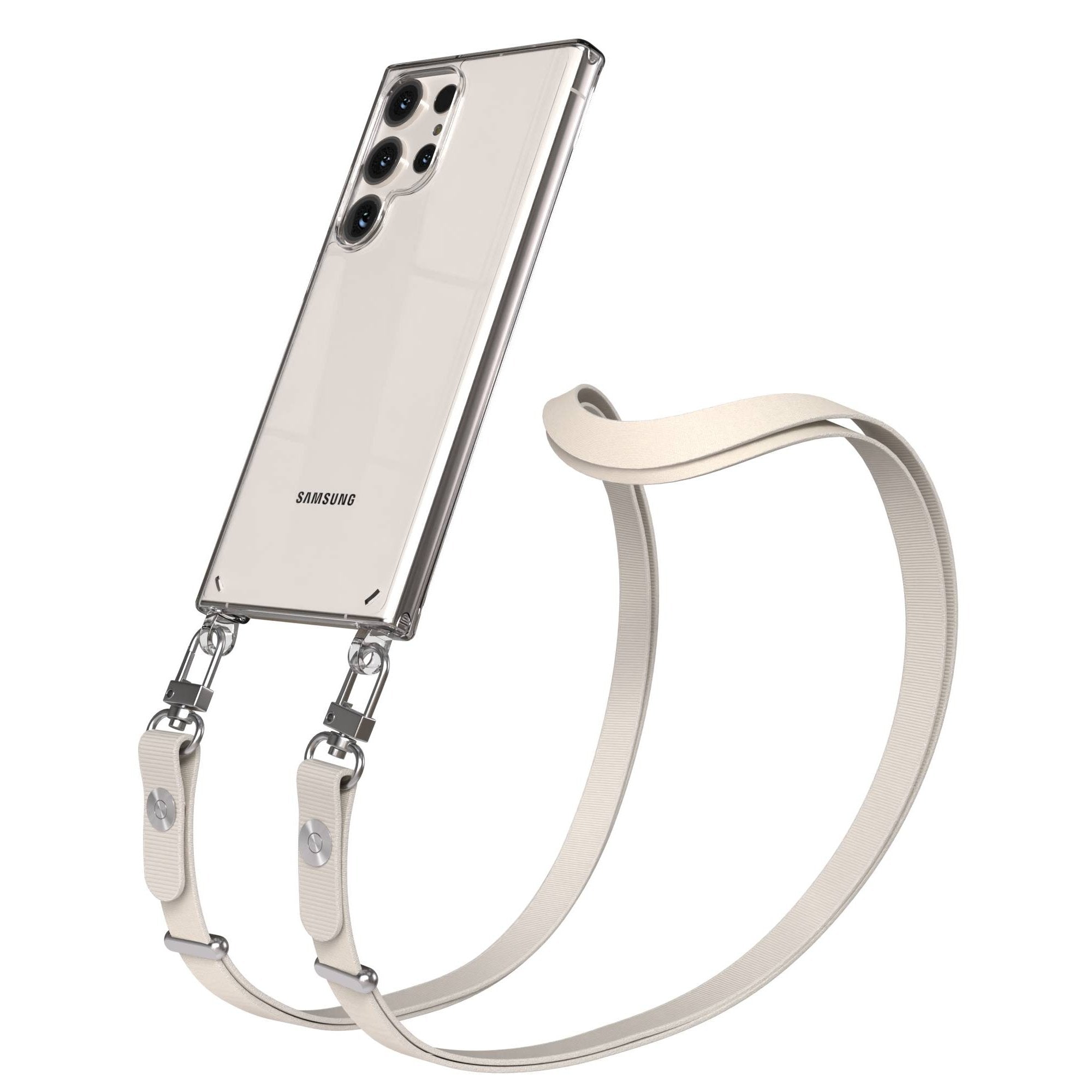 Samsung Galaxy S23 Ultra Schutzhülle mit magnetisch verstellbarem Crossbody-Umhängeband