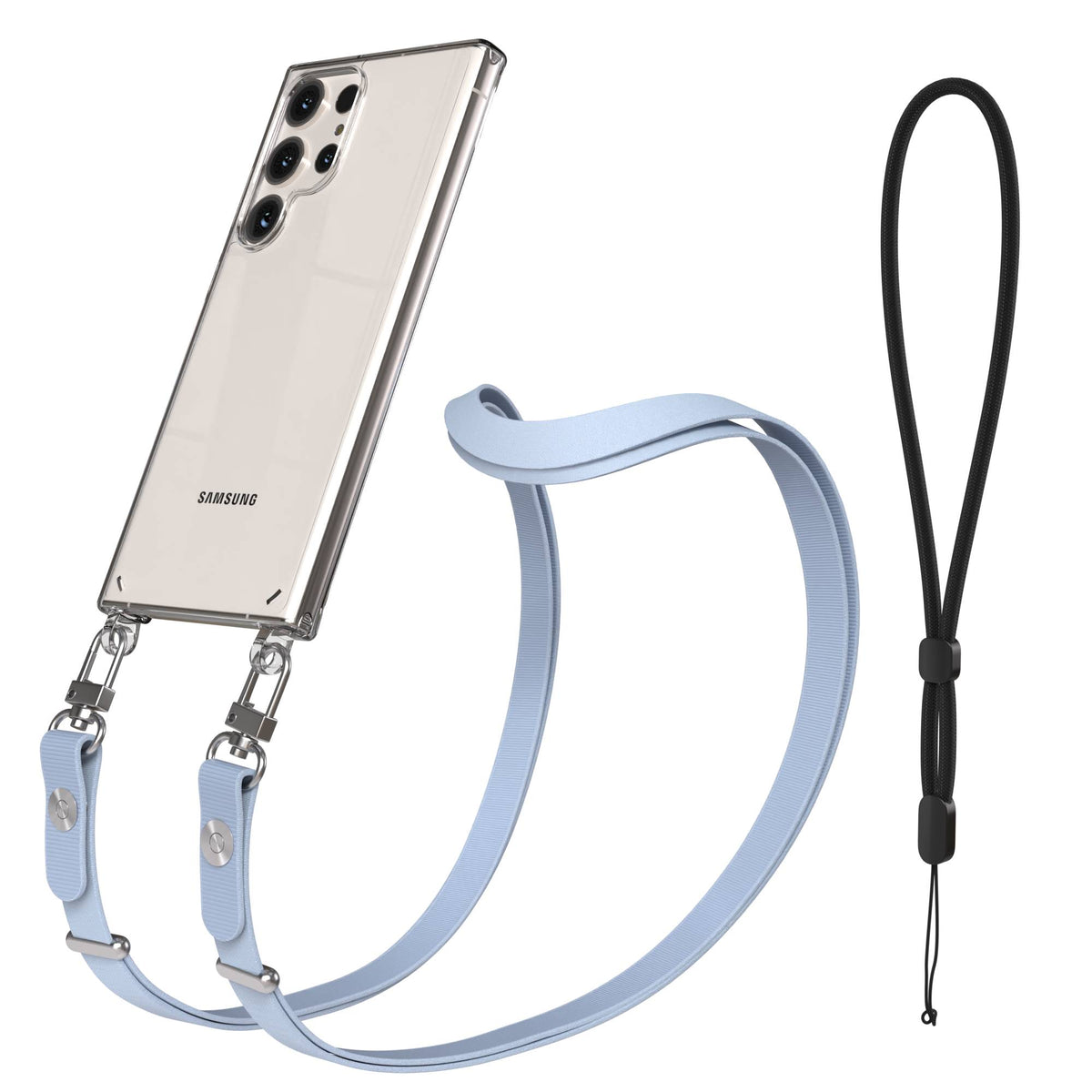 Samsung Galaxy S23 Ultra Schutzhülle mit magnetisch verstellbarem Crossbody-Umhängeband