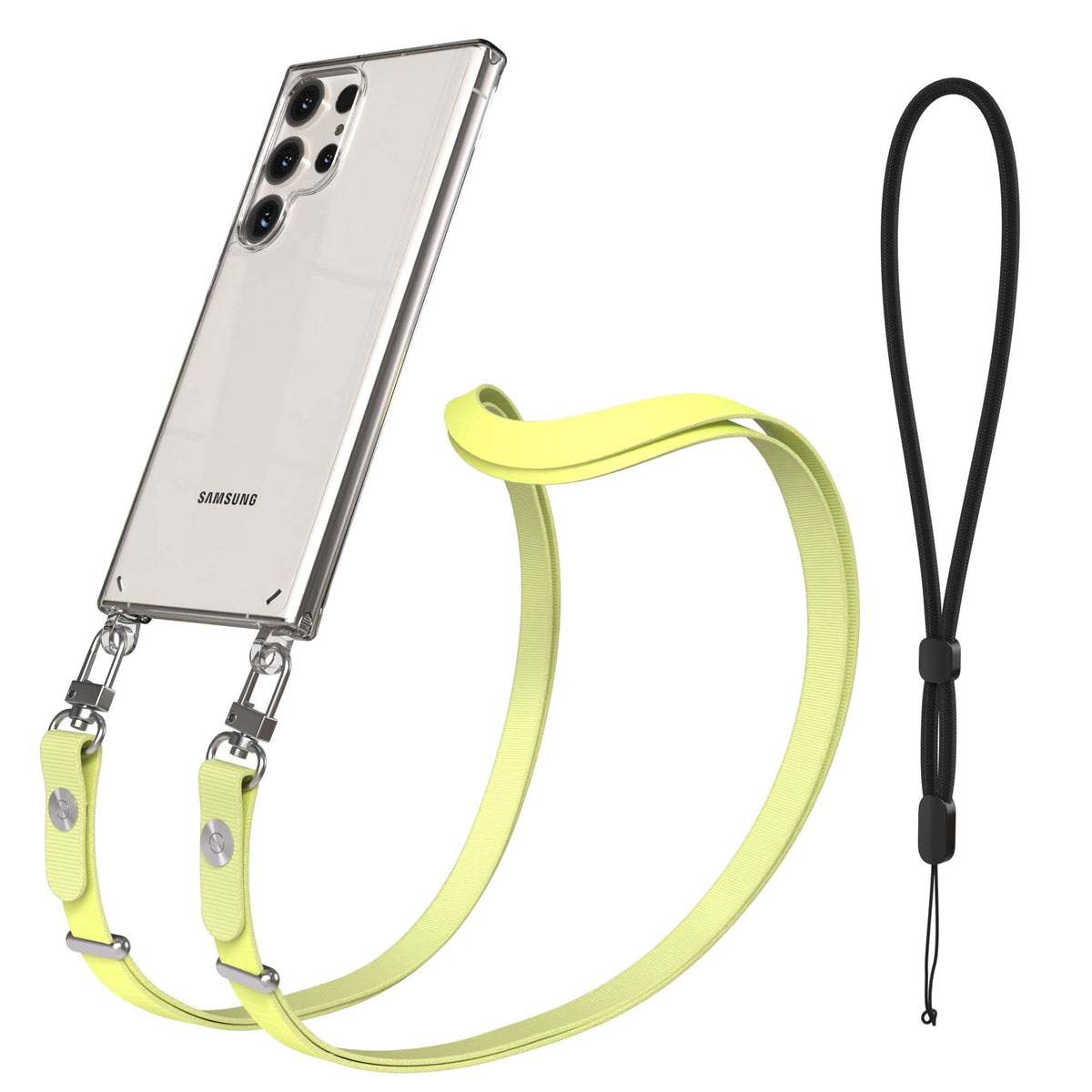 Samsung Galaxy S23 Ultra Schutzhülle mit magnetisch verstellbarem Crossbody-Umhängeband
