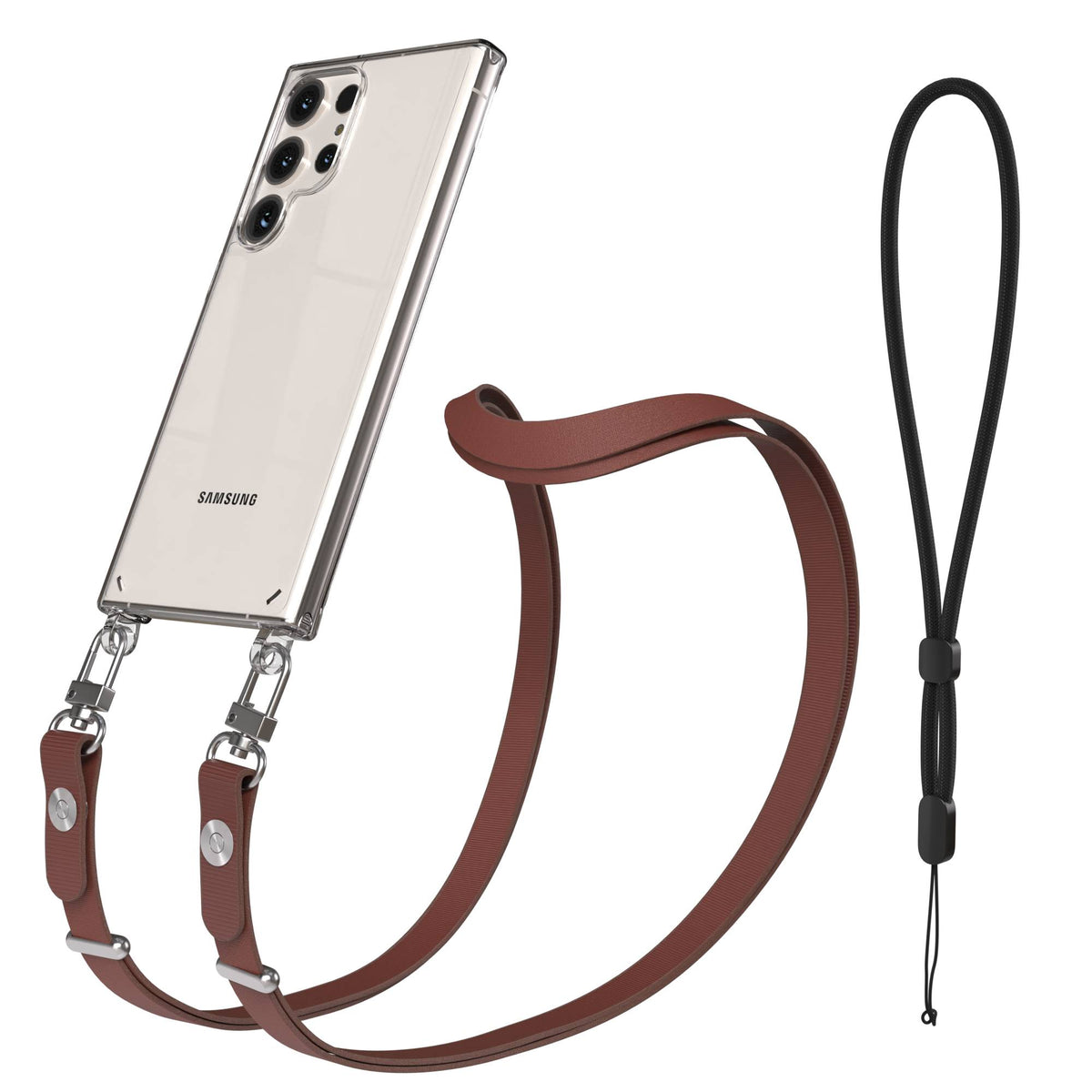 Samsung Galaxy S23 Ultra Schutzhülle mit magnetisch verstellbarem Crossbody-Umhängeband
