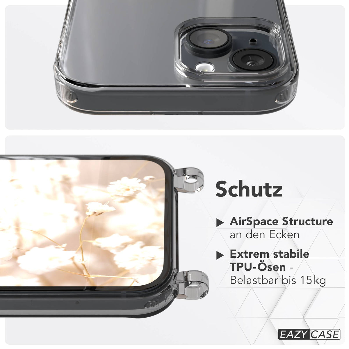 Apple iPhone 15 MagSafe Hülle mit magnetischem Crossbody-Umhängegurt Set #farbe_lila-magsafe-funktion-mit-magsafe
