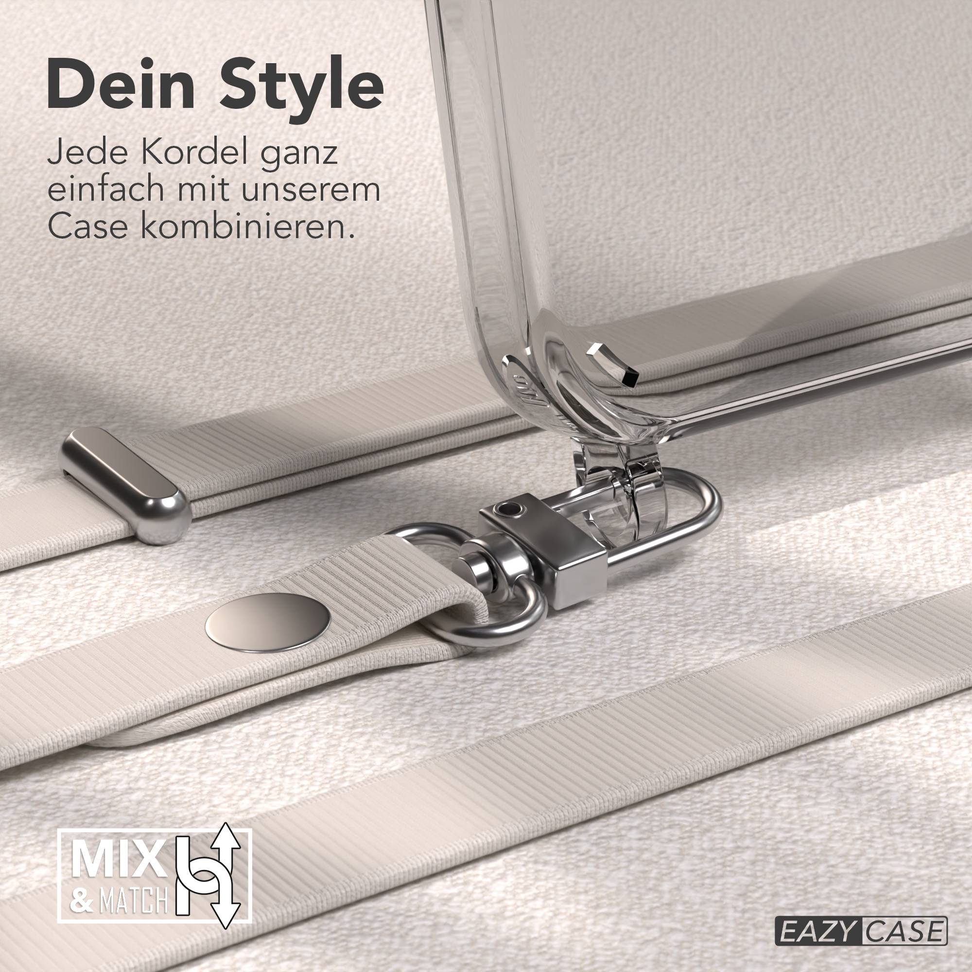 iPhone 15 Pro MagSafe Hülle mit magnetischer Crossbody Handykette von EAZY CASE #farbe_taupe-magsafe-funktion-mit-magsafe