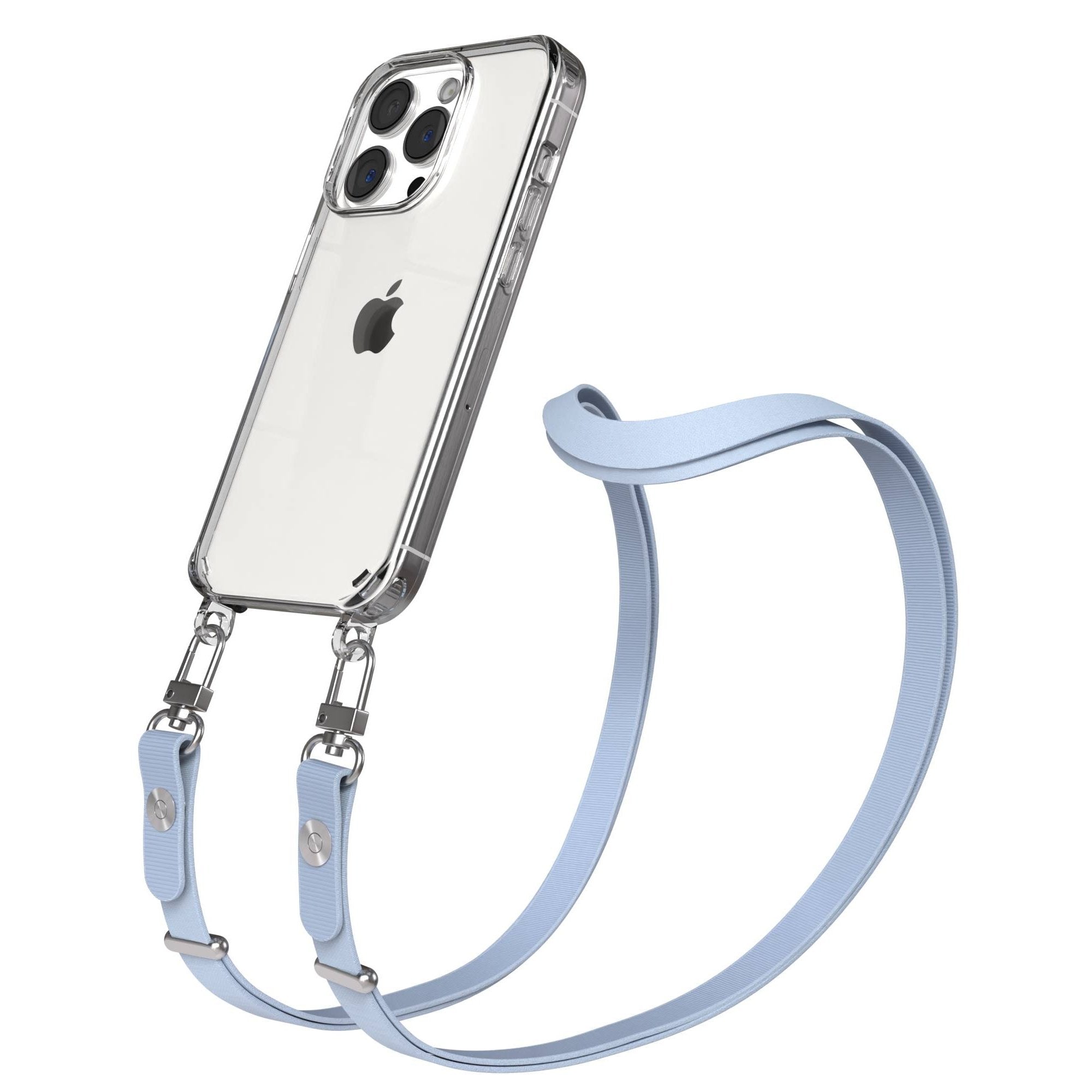 iPhone 15 Pro MagSafe Hülle mit magnetischer Crossbody Handykette von EAZY CASE #farbe_hellblau-magsafe-funktion-mit-magsafe