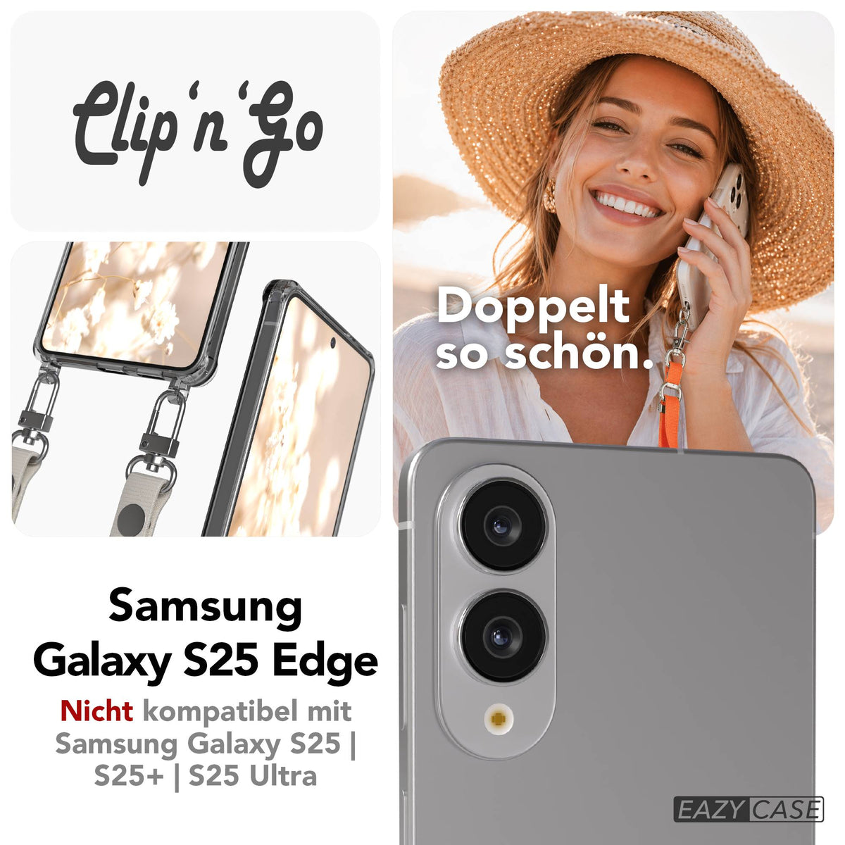 Galaxy S25 Edge MagSafe Hülle + magnetisches Band