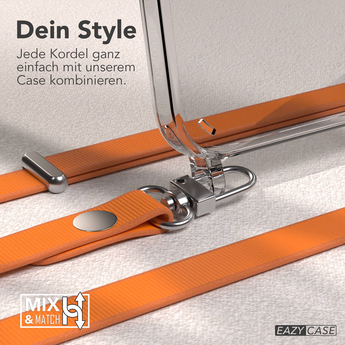 iPhone 15 Plus MagSafe Hülle mit magnetischem Crossbody-Umhängeband #farbe_orange-magsafe-funktion-ohne-magsafe
