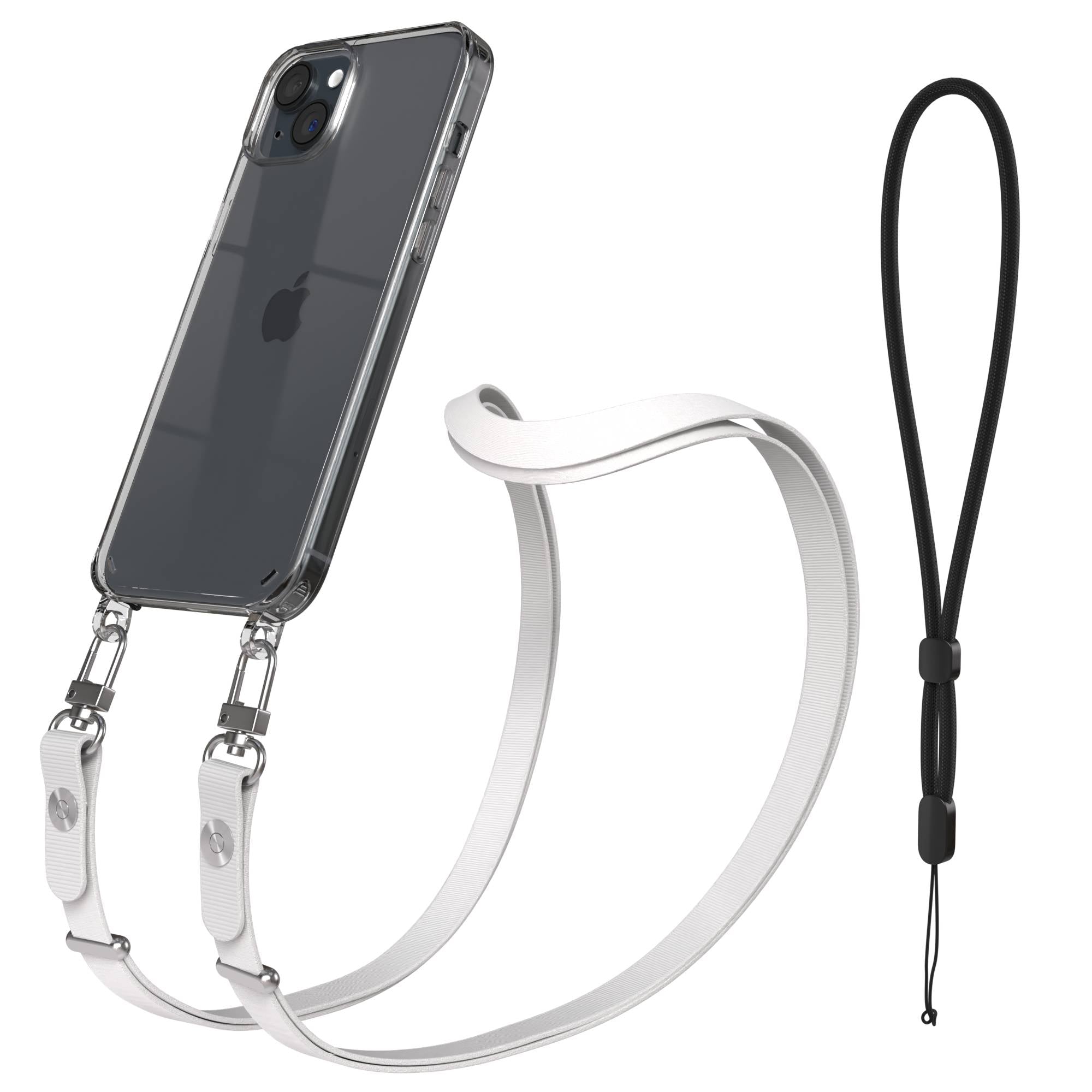iPhone 15 Plus MagSafe Hülle mit magnetischem Crossbody-Umhängeband #farbe_grau-magsafe-funktion-ohne-magsafe