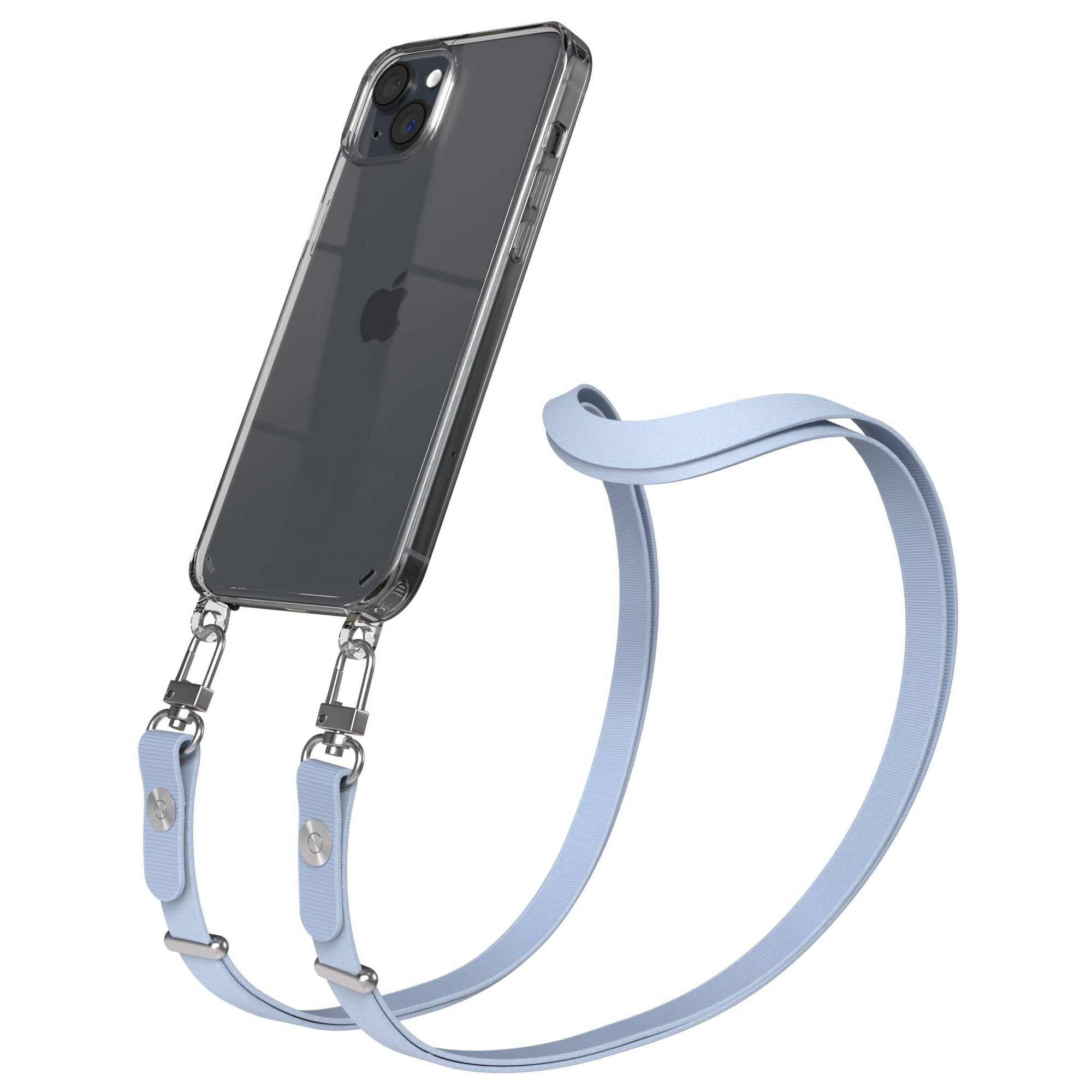 iPhone 15 Plus MagSafe Hülle mit magnetischem Crossbody-Umhängeband #farbe_hellblau-magsafe-funktion-mit-magsafe