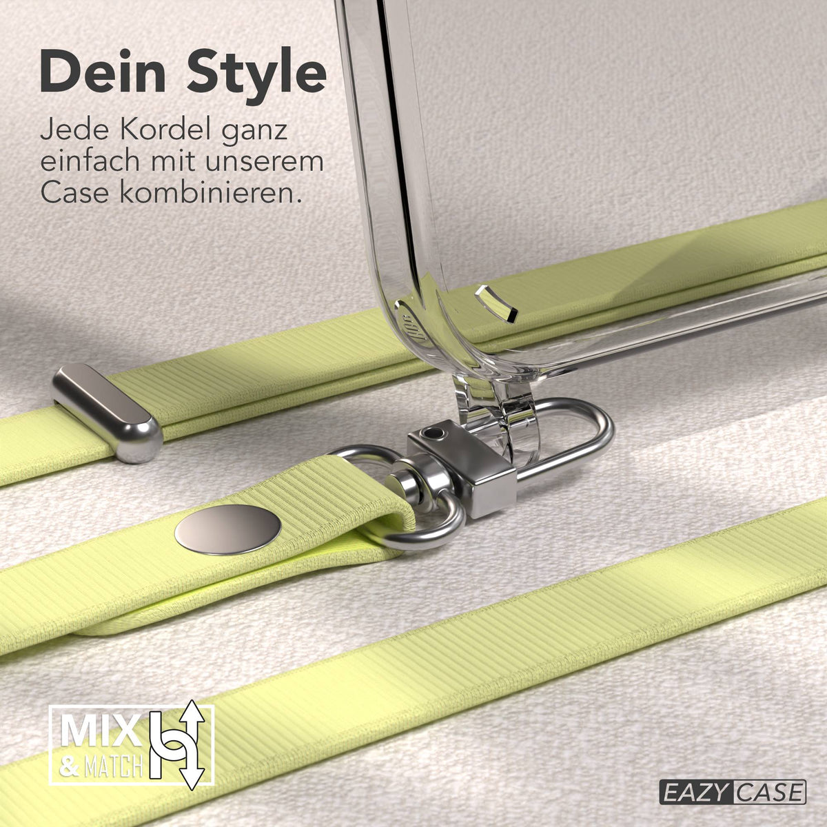 iPhone 15 Plus MagSafe Hülle mit magnetischem Crossbody-Umhängeband #farbe_gelb-magsafe-funktion-ohne-magsafe