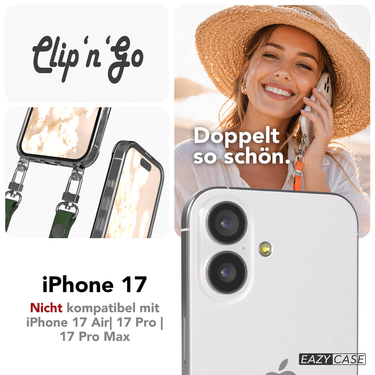 iPhone 17 MagSafe Hülle + magnetisches Band