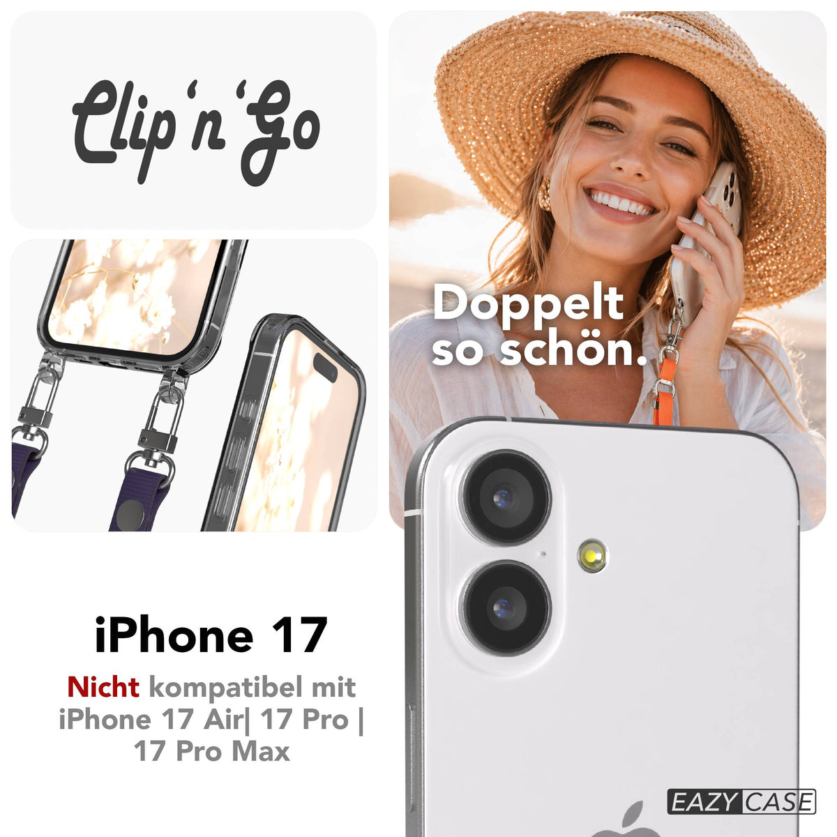 iPhone 17 MagSafe Hülle + magnetisches Band
