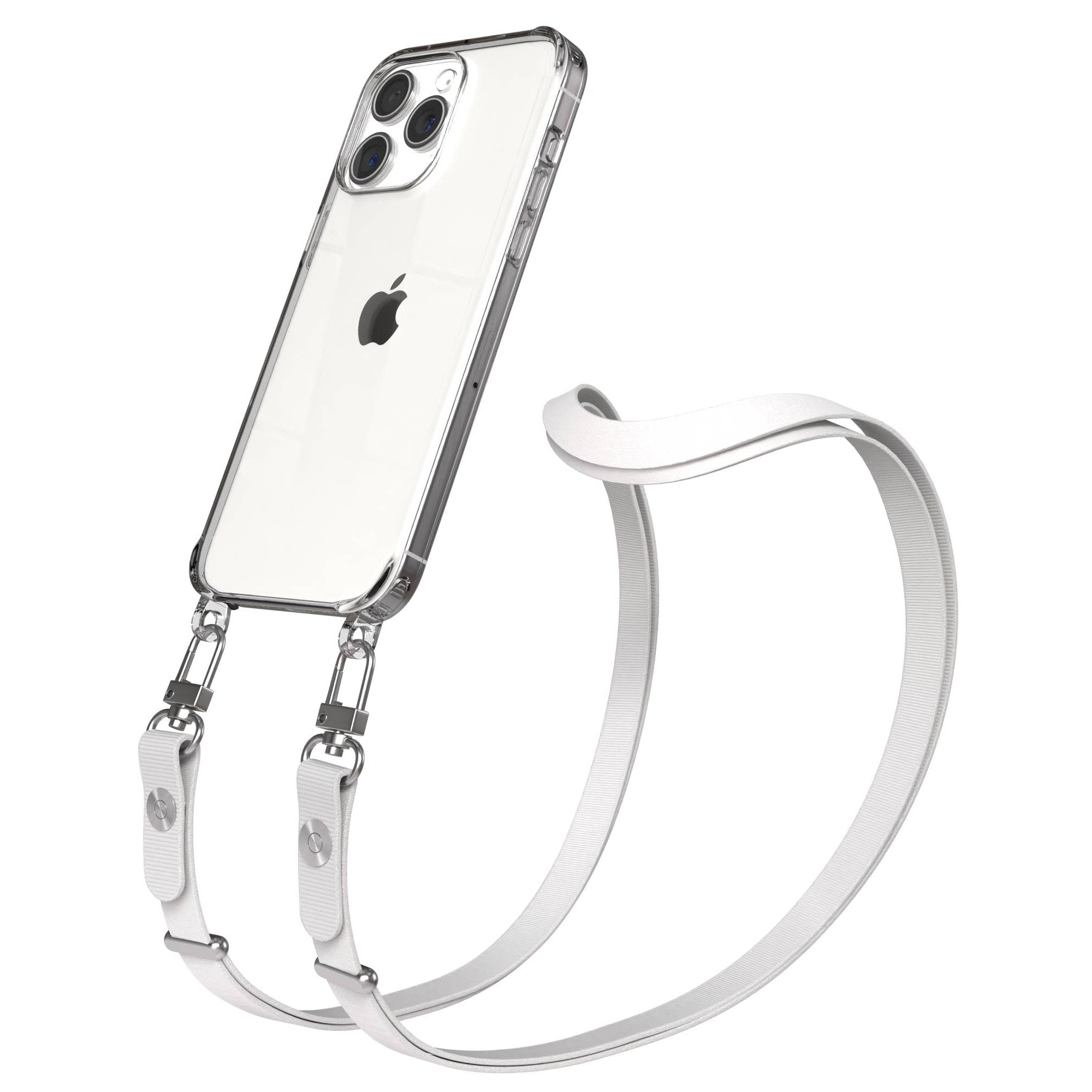 iPhone 15 Pro Max MagSafe Hülle mit magnetischem Crossbody-Umhängeband #farbe_grau-magsafe-funktion-mit-magsafe