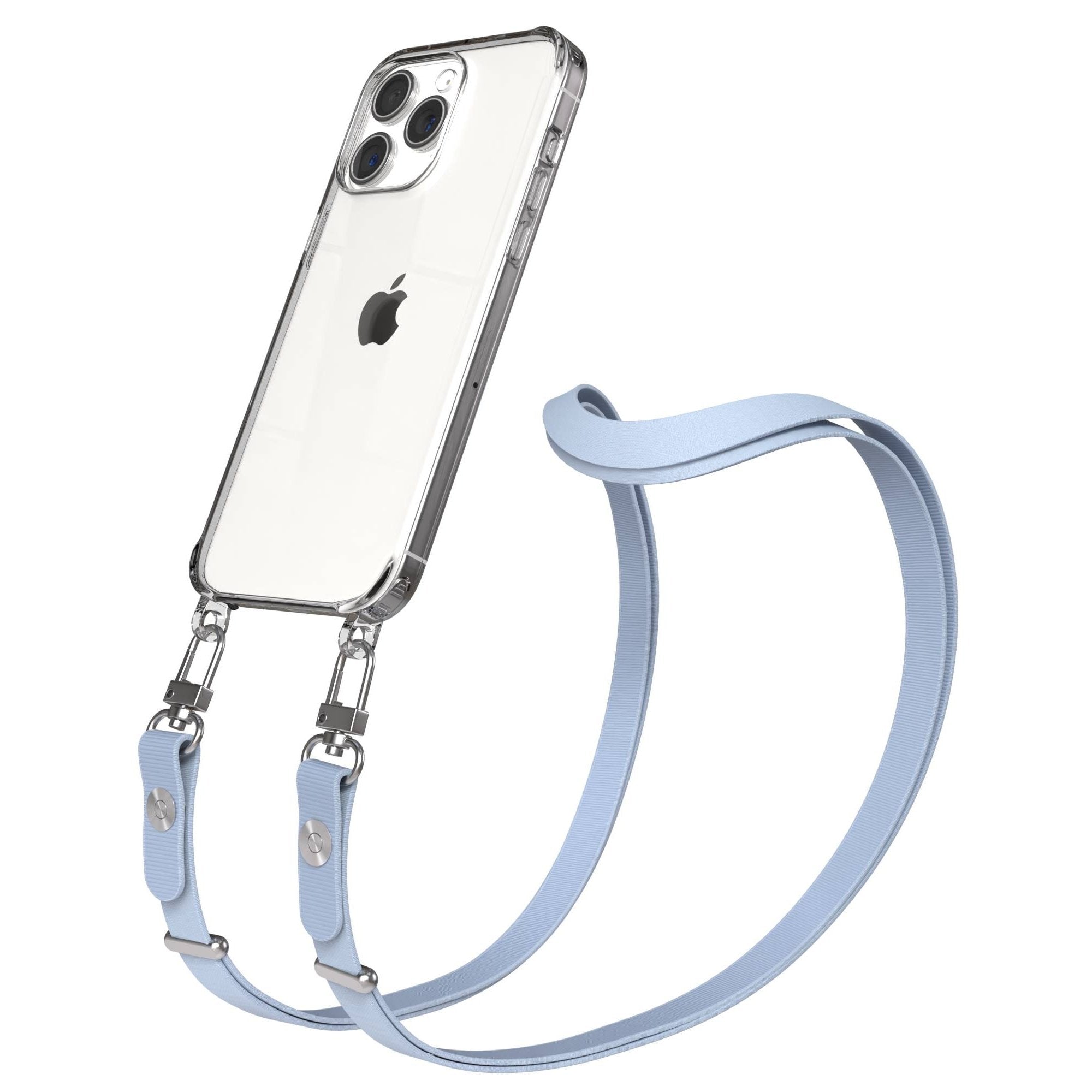 iPhone 15 Pro Max MagSafe Hülle mit magnetischem Crossbody-Umhängeband #farbe_hellblau-magsafe-funktion-mit-magsafe