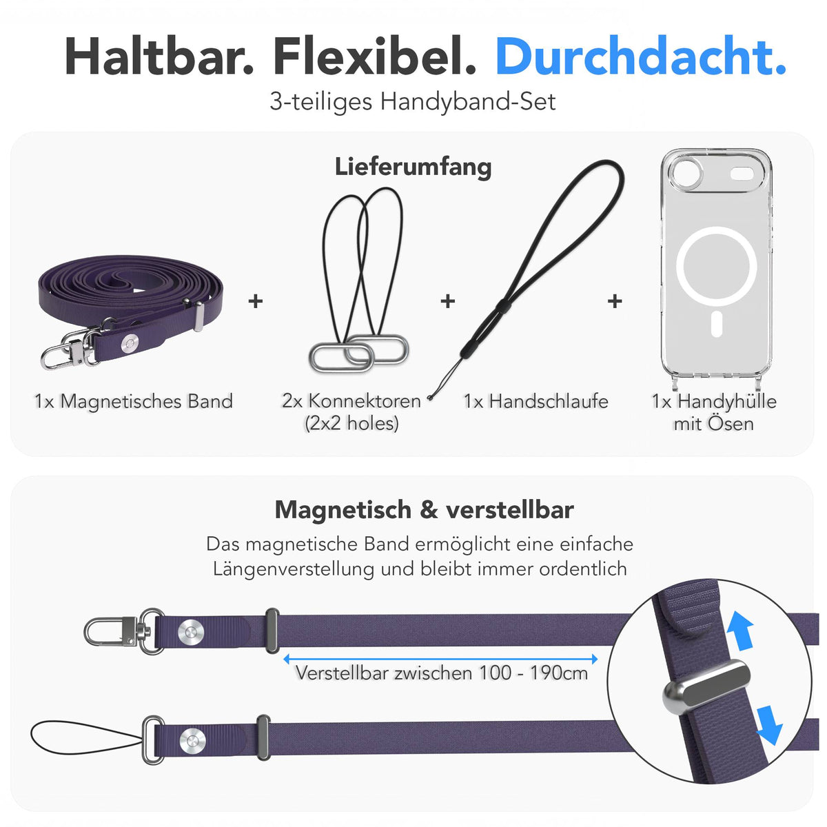 iPhone Air MagSafe Hülle + magnetisches Band