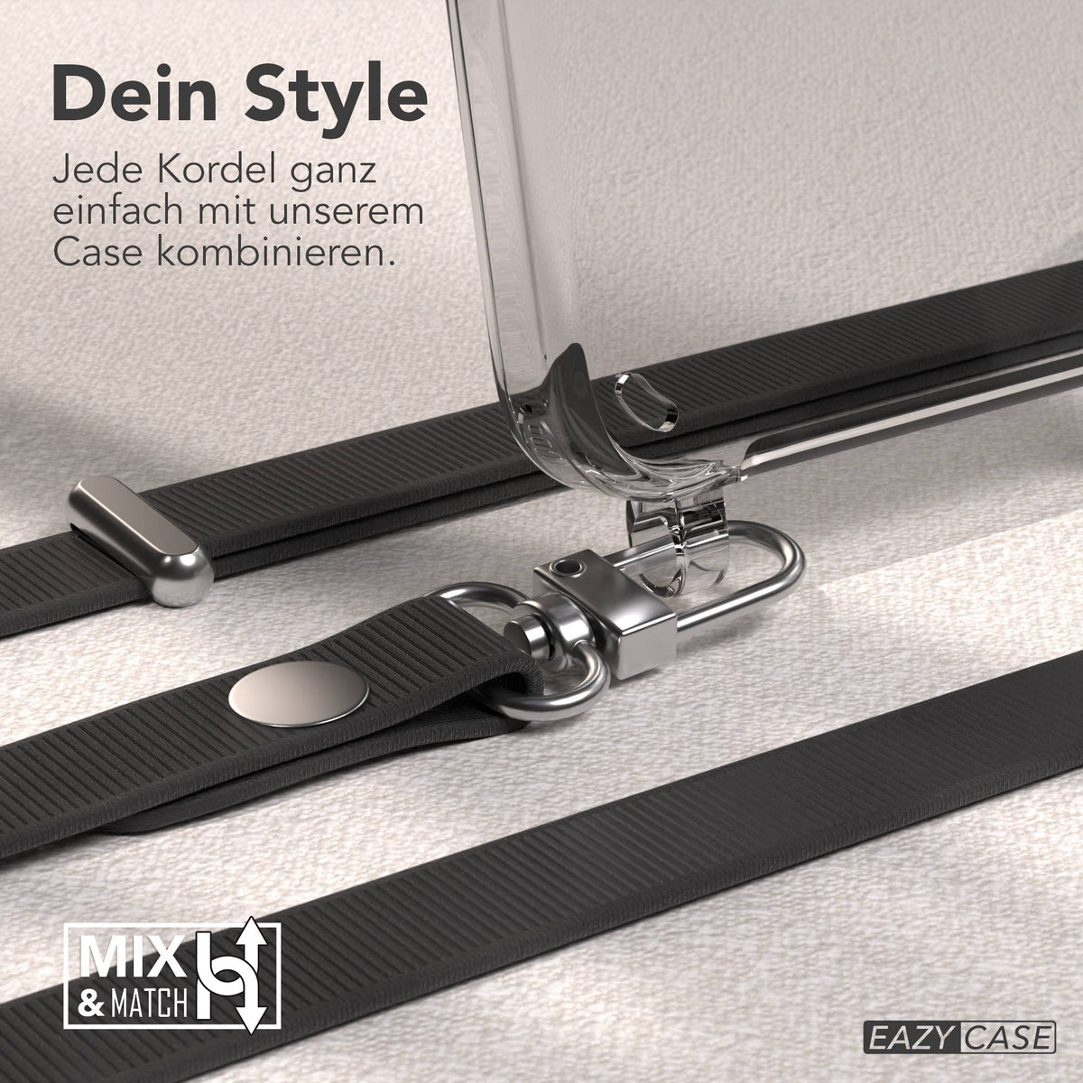 Samsung Galaxy S24 Plus MagSafe Hülle mit magnetischer Crossbody Handykette #farbe_schwarz-magsafe-funktion-ohne-magsafe