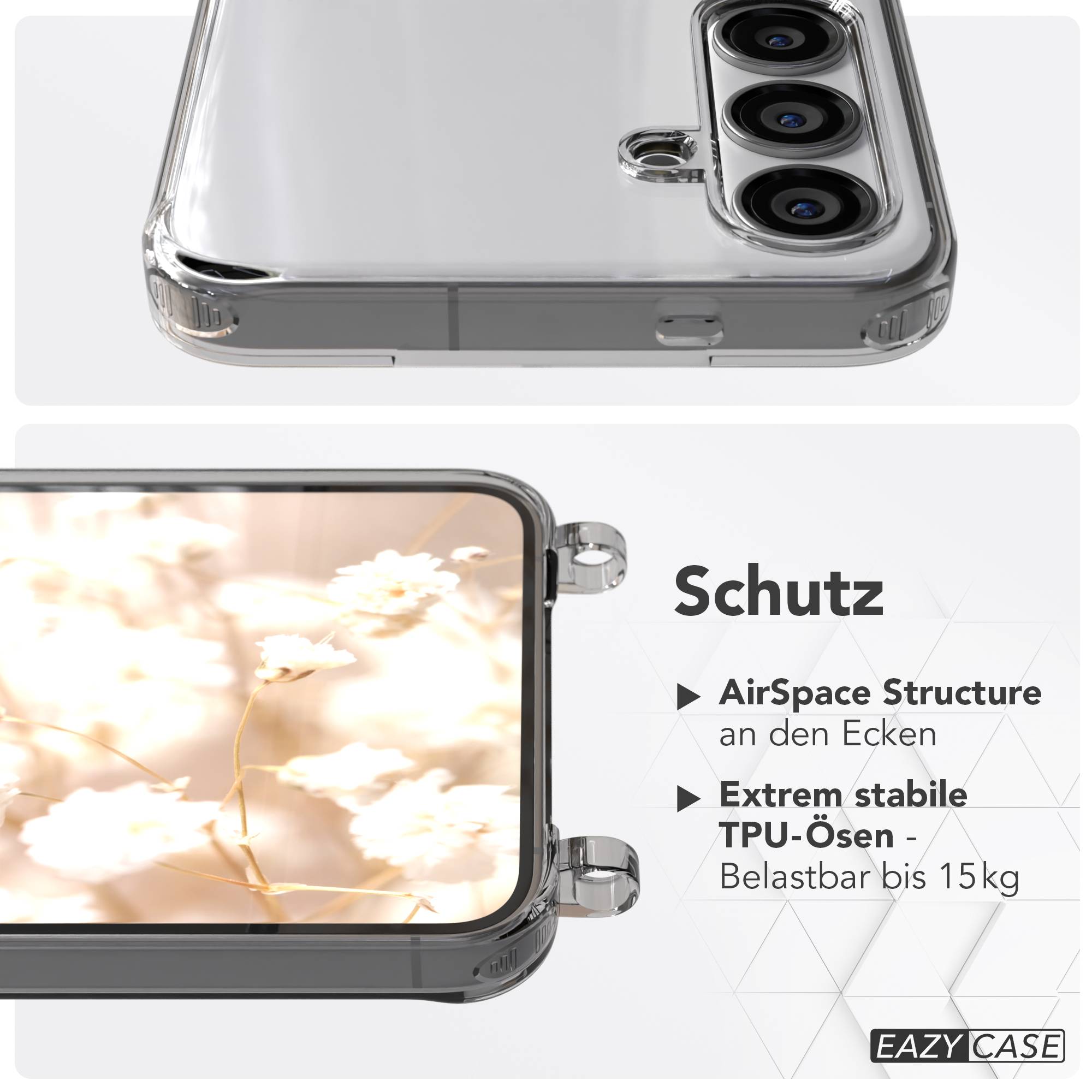 Samsung Galaxy S24 Plus MagSafe Hülle mit magnetischer Crossbody Handykette #farbe_grun-magsafe-funktion-mit-magsafe