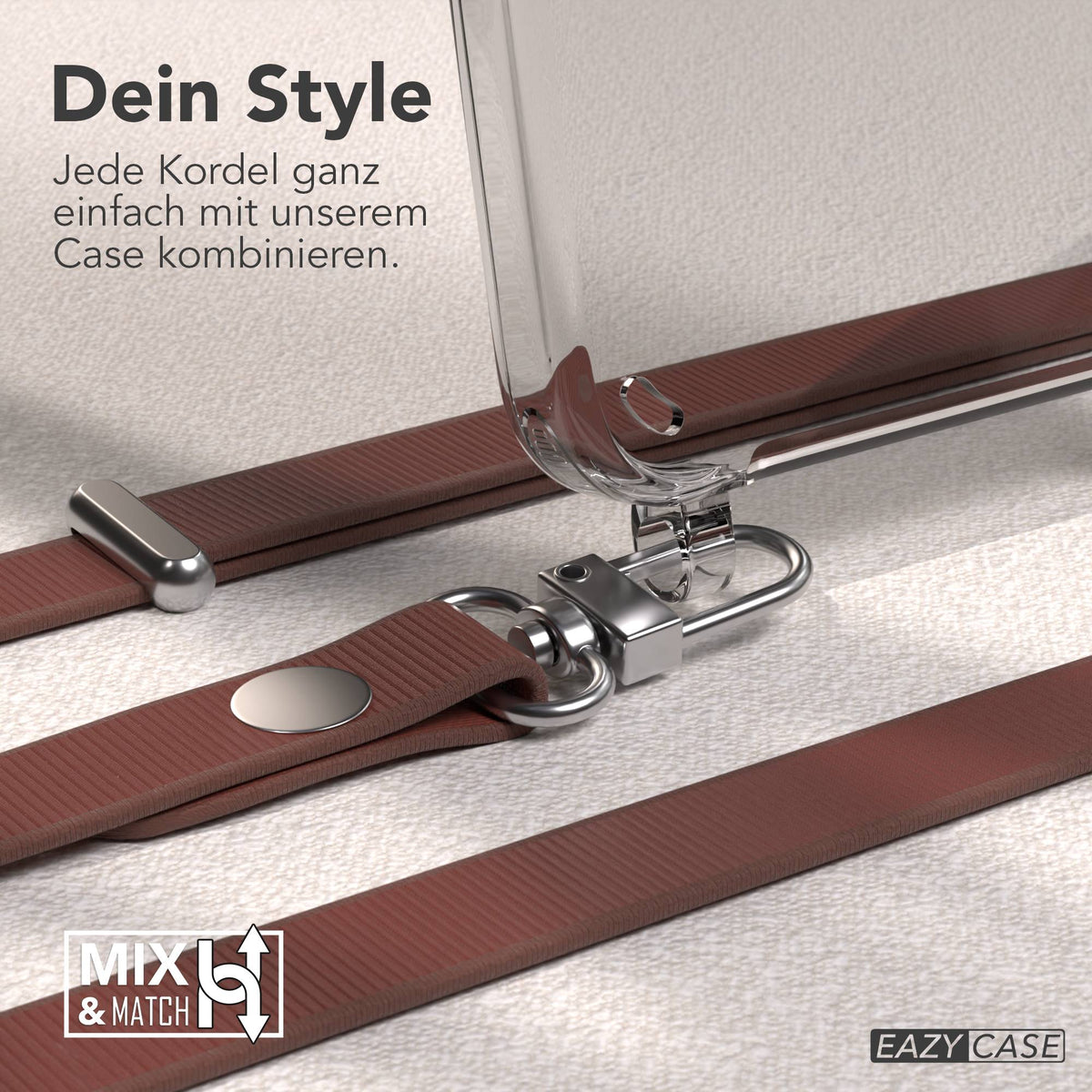 Samsung Galaxy S24 Plus MagSafe Hülle mit magnetischer Crossbody Handykette #farbe_braun-magsafe-funktion-ohne-magsafe