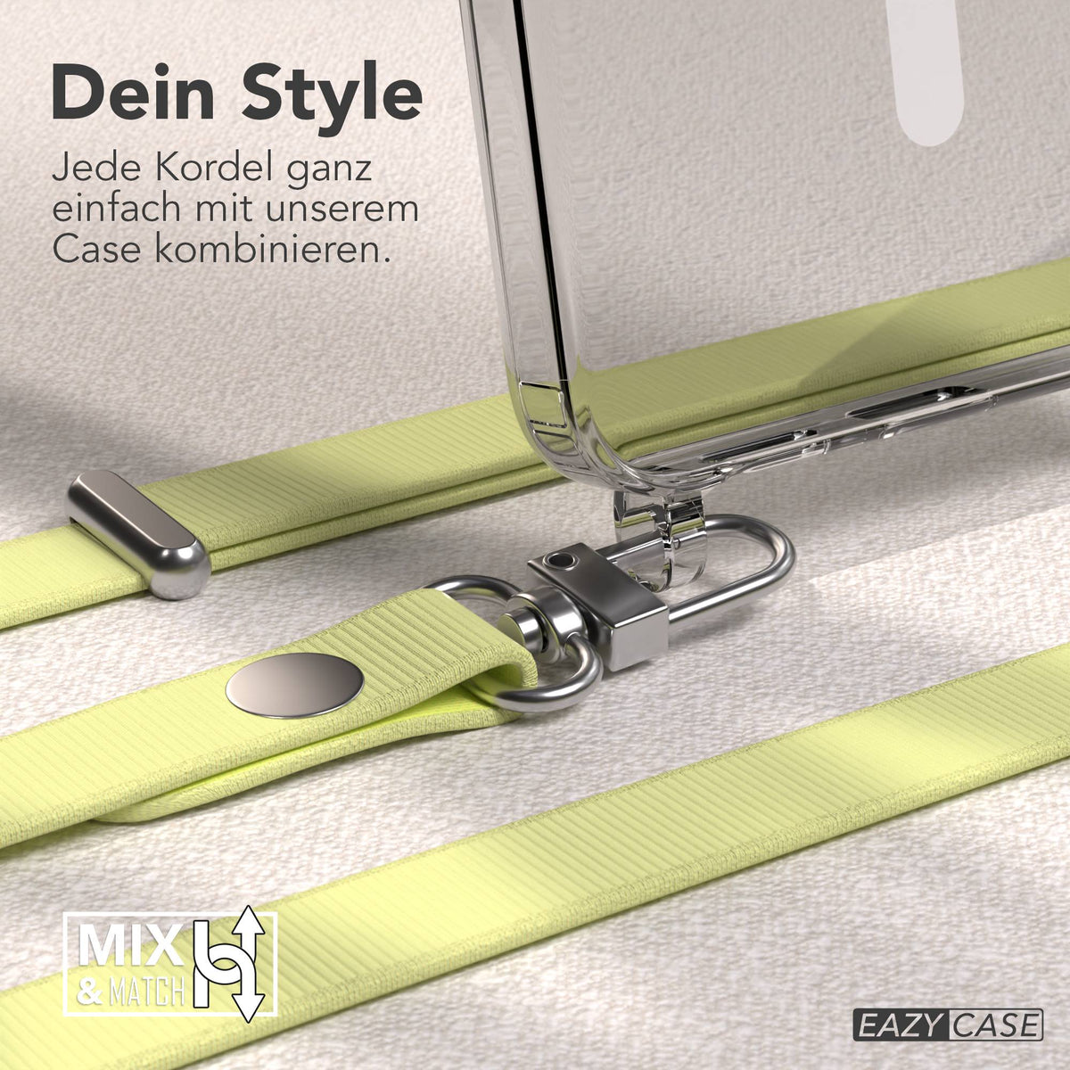 Samsung Galaxy S26 MagSafe Schutzhülle mit magnetischer Crossbody Handykette #farbe_gelb-magsafe-funktion-mit-magsafe