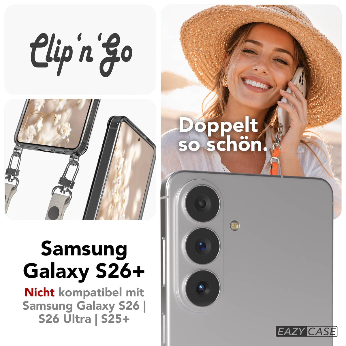 Galaxy S26 Plus MagSafe Hülle + magnetisches Band