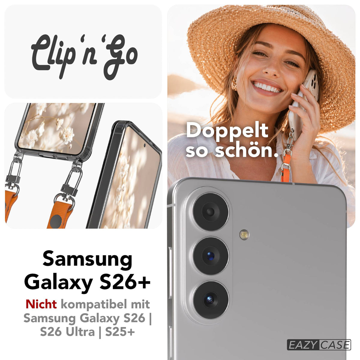 Galaxy S26 Plus MagSafe Hülle + magnetisches Band