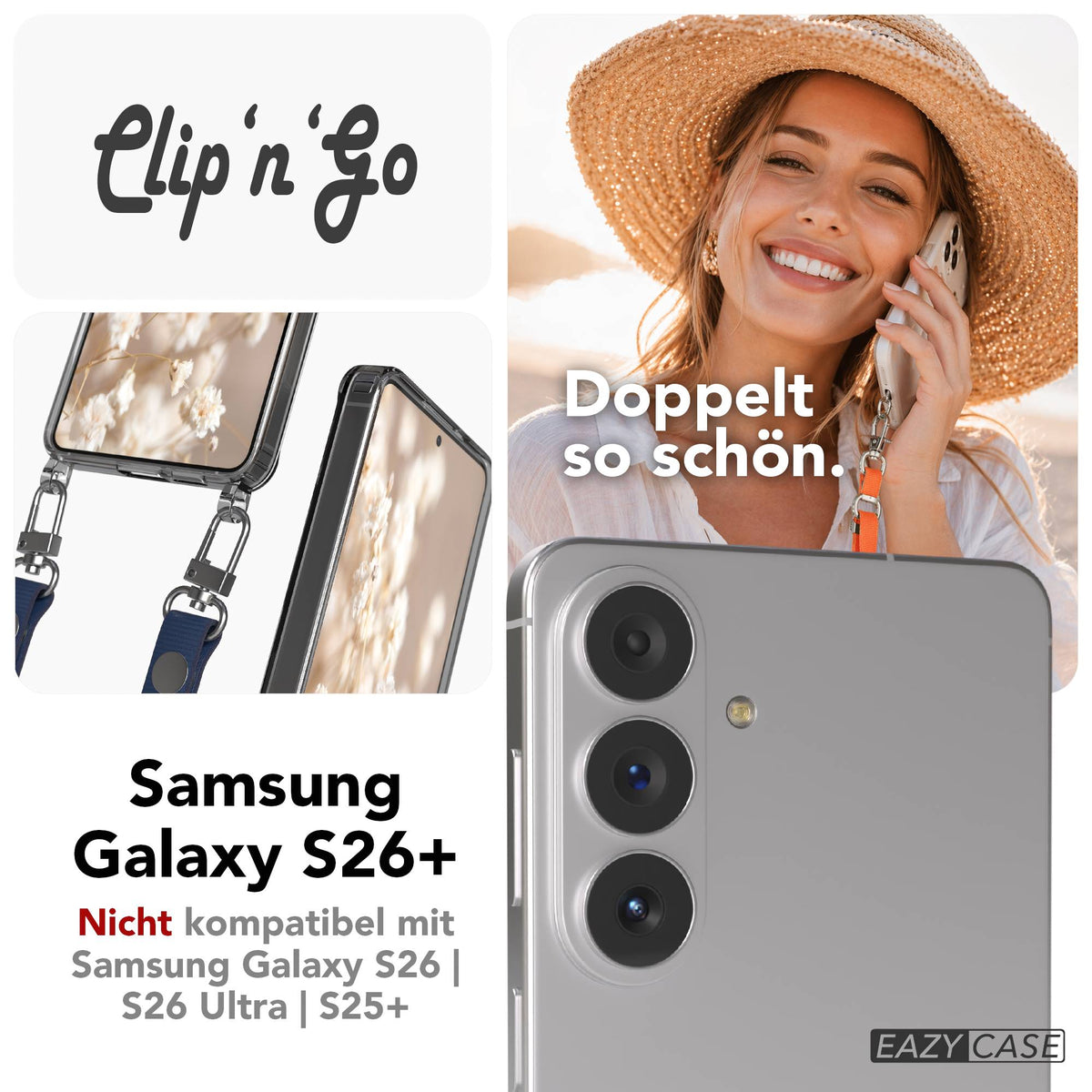 Galaxy S26 Plus MagSafe Hülle + magnetisches Band