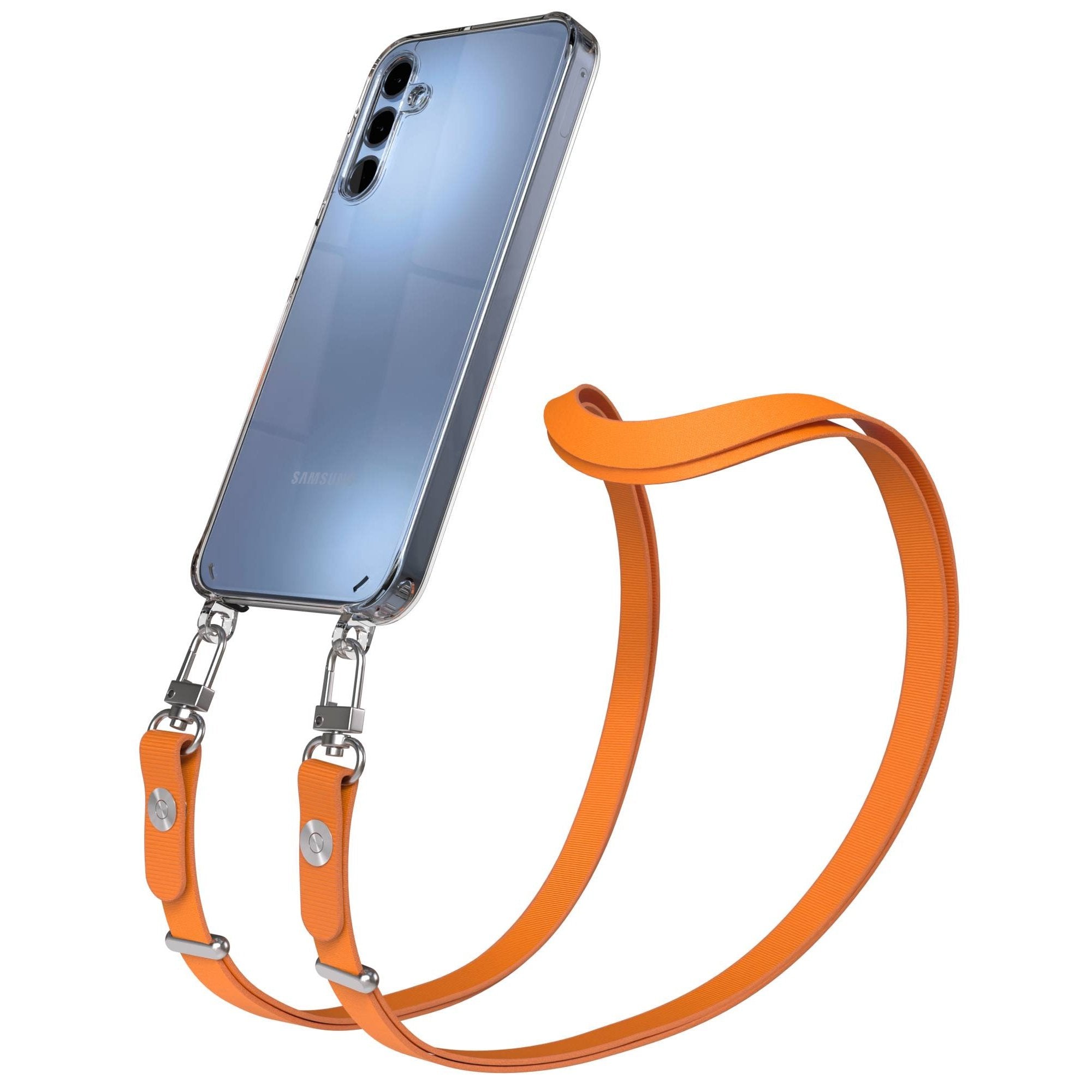 Samsung Galaxy A15 Schutzhülle mit magnetisch verstellbarem Crossbody Umhängeband