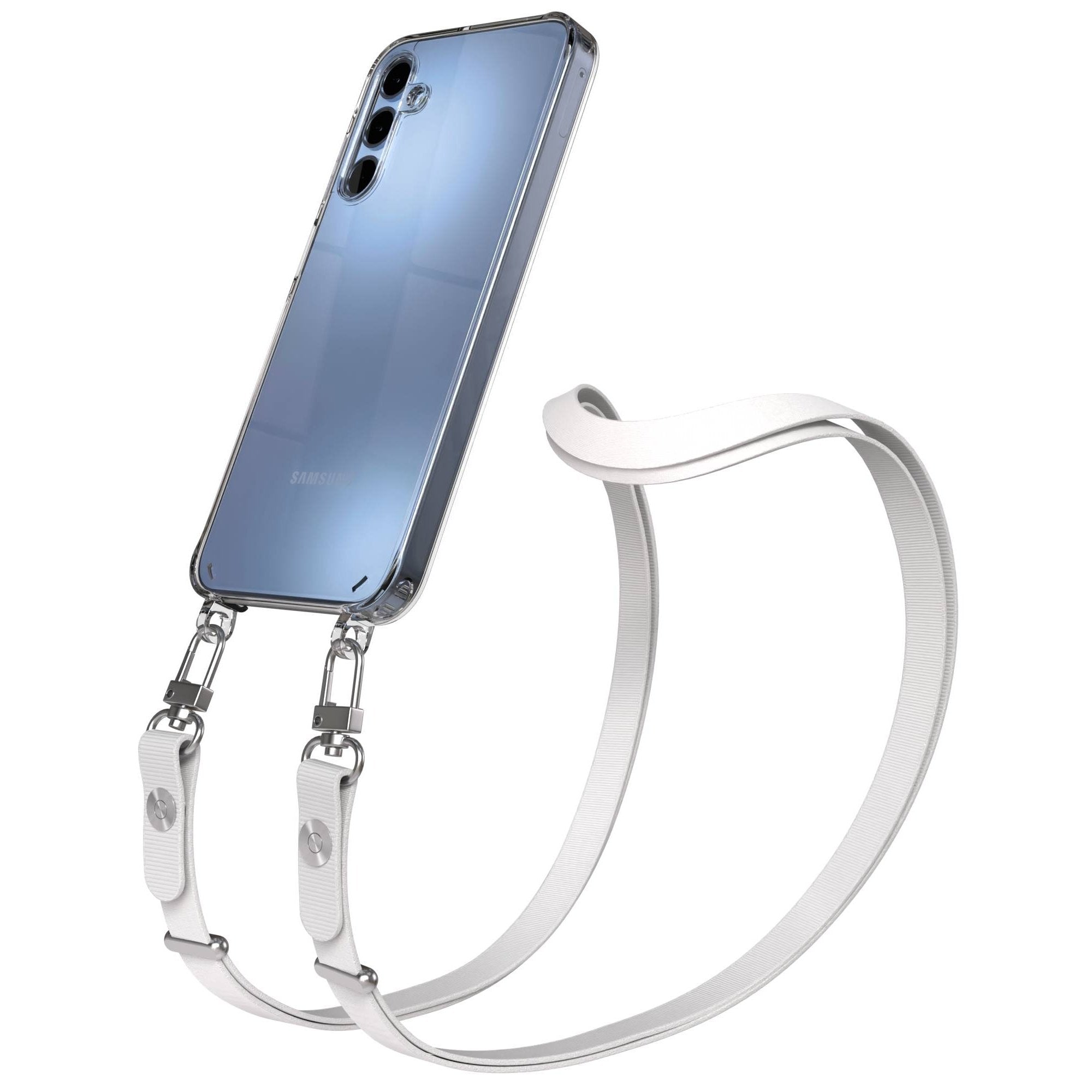 Samsung Galaxy A15 Schutzhülle mit magnetisch verstellbarem Crossbody Umhängeband