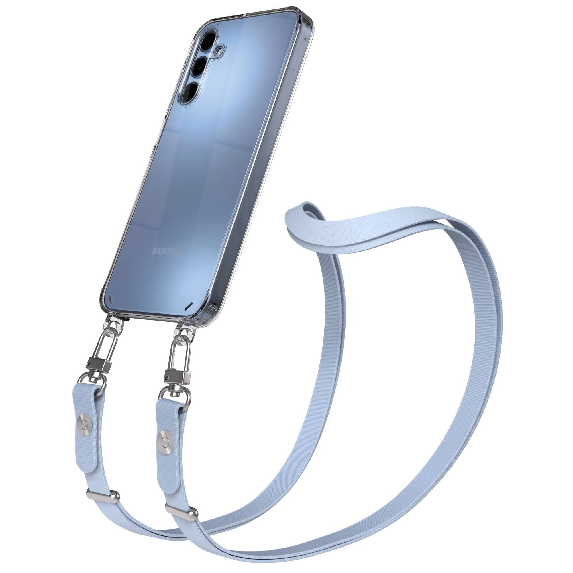 Samsung Galaxy A15 Schutzhülle mit magnetisch verstellbarem Crossbody Umhängeband