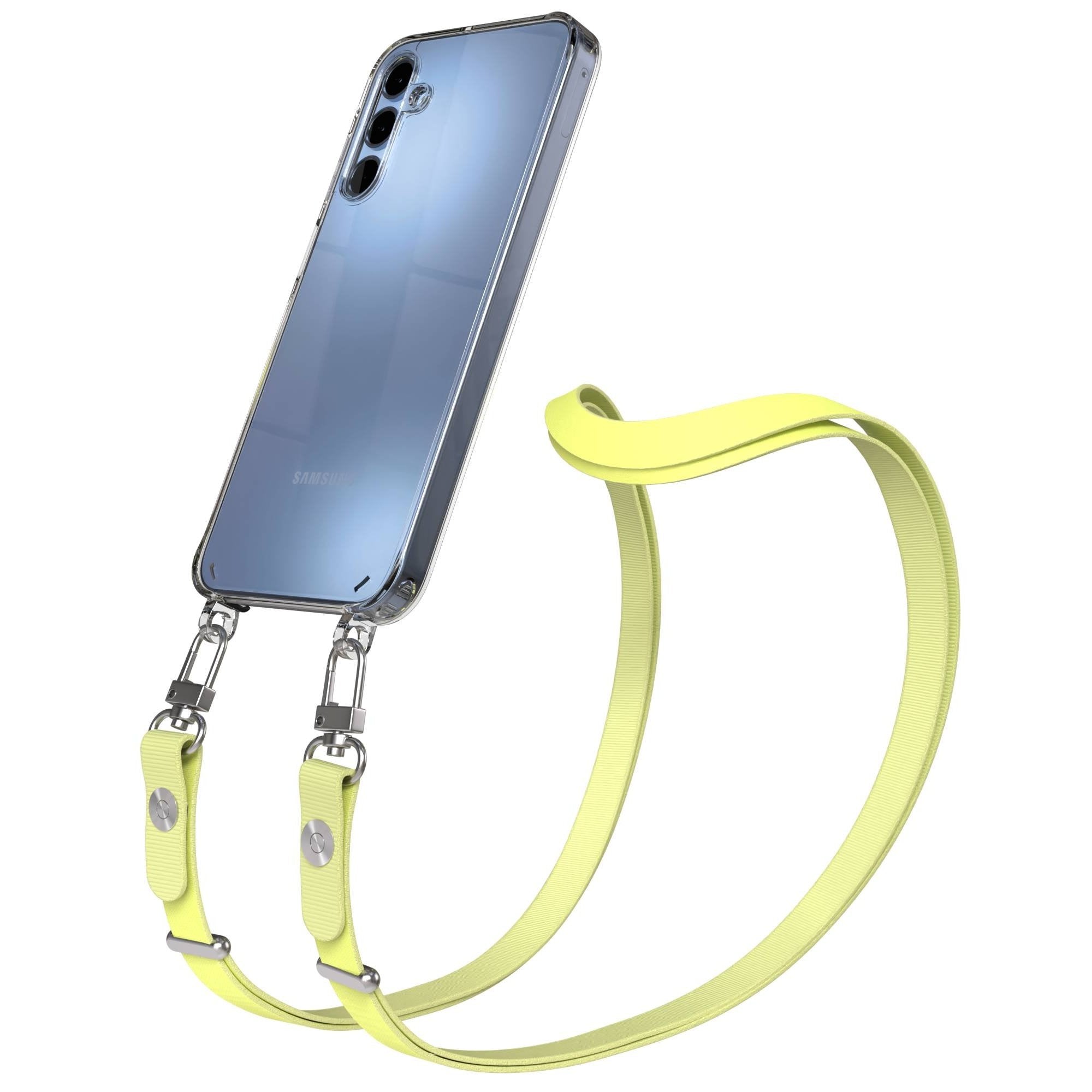 Samsung Galaxy A15 Schutzhülle mit magnetisch verstellbarem Crossbody Umhängeband