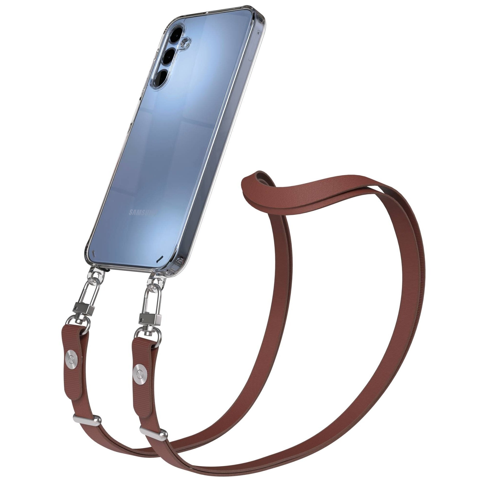 Samsung Galaxy A15 Schutzhülle mit magnetisch verstellbarem Crossbody Umhängeband