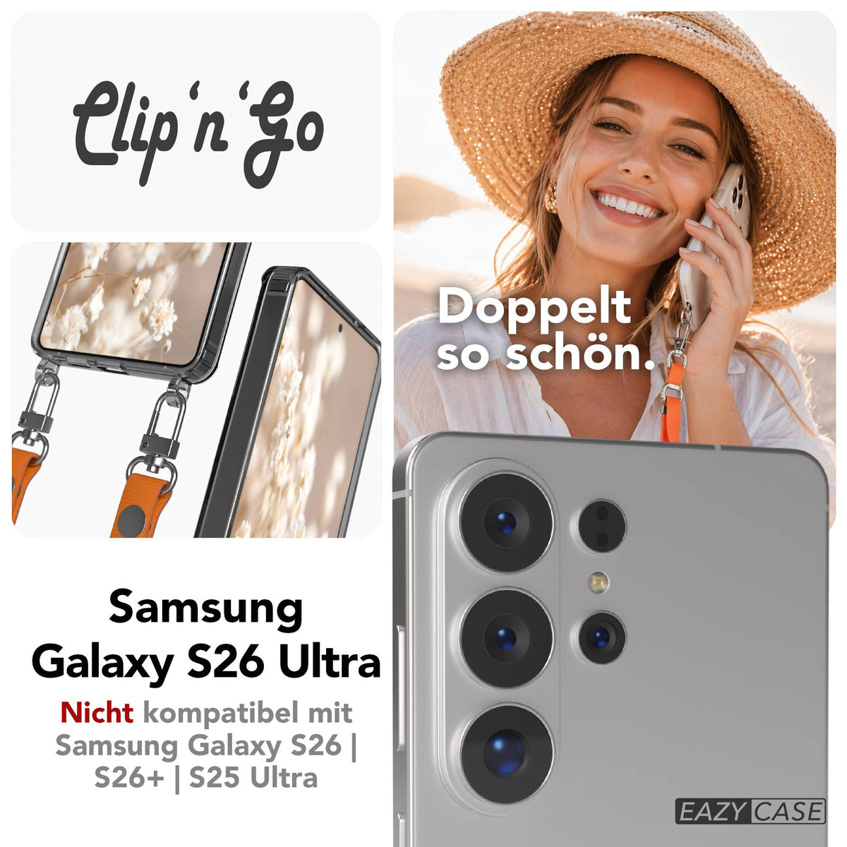 Galaxy S26 Ultra MagSafe Hülle + magnetisches Band