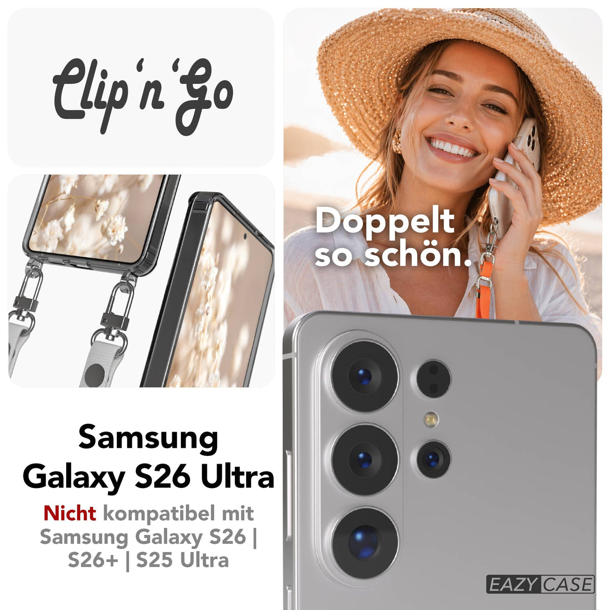 Galaxy S26 Ultra MagSafe Hülle + magnetisches Band