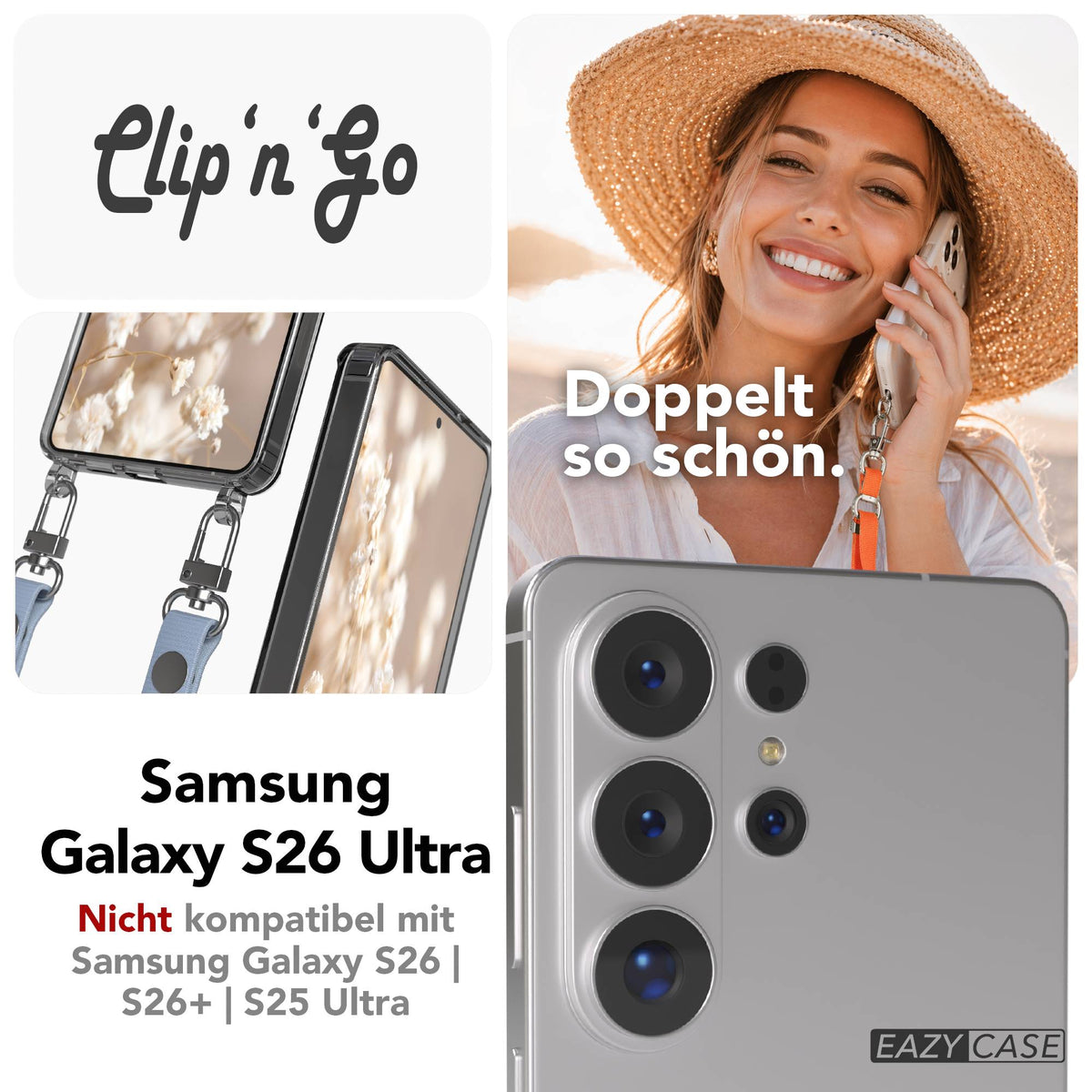 Galaxy S26 Ultra MagSafe Hülle + magnetisches Band