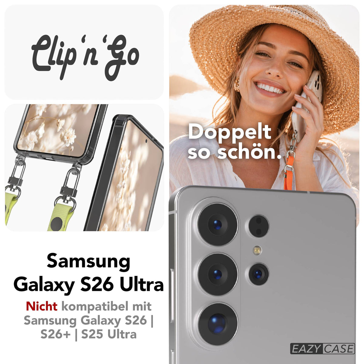 Galaxy S26 Ultra MagSafe Hülle + magnetisches Band